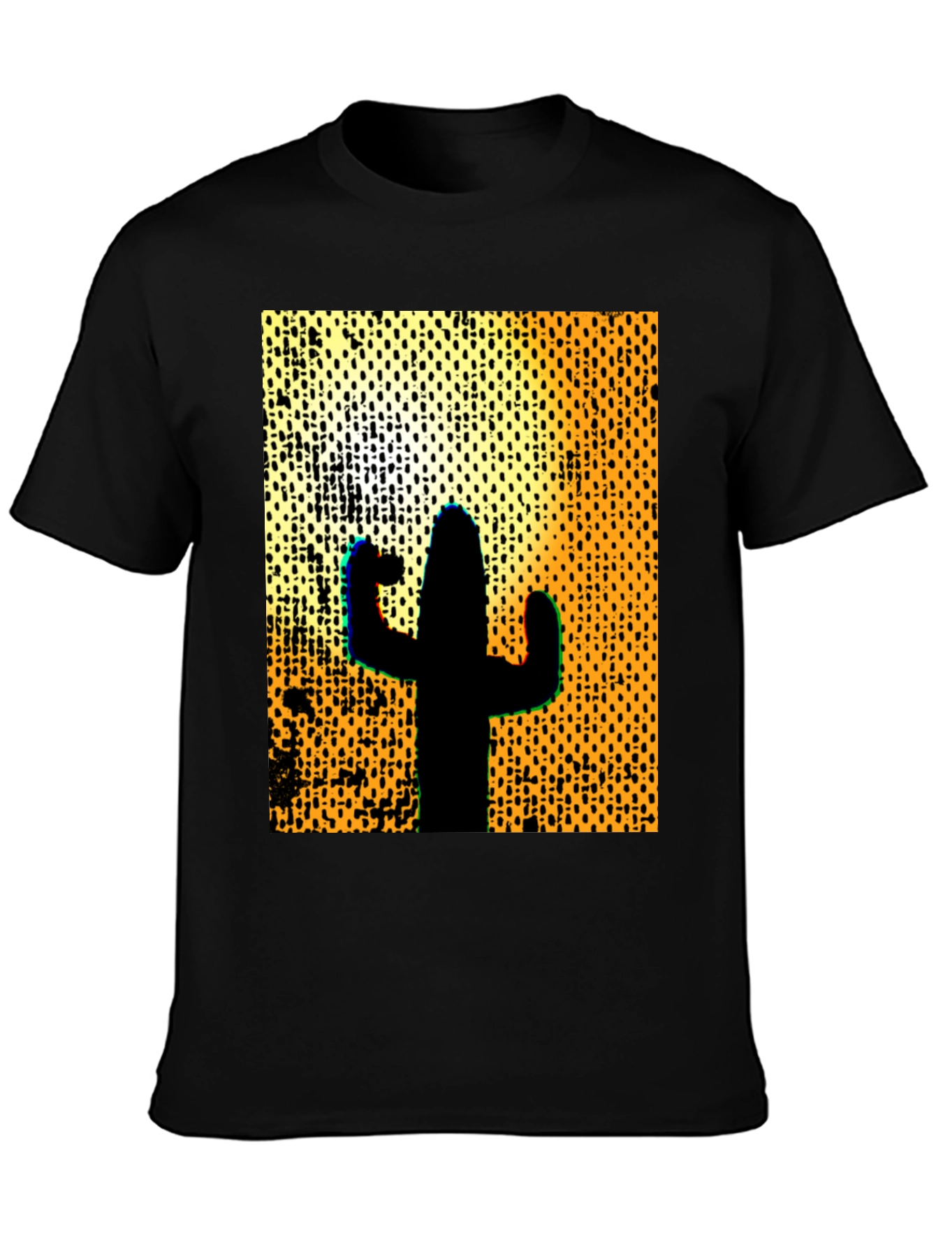 Cactus Silhouette Graphic Tee - Desert Style