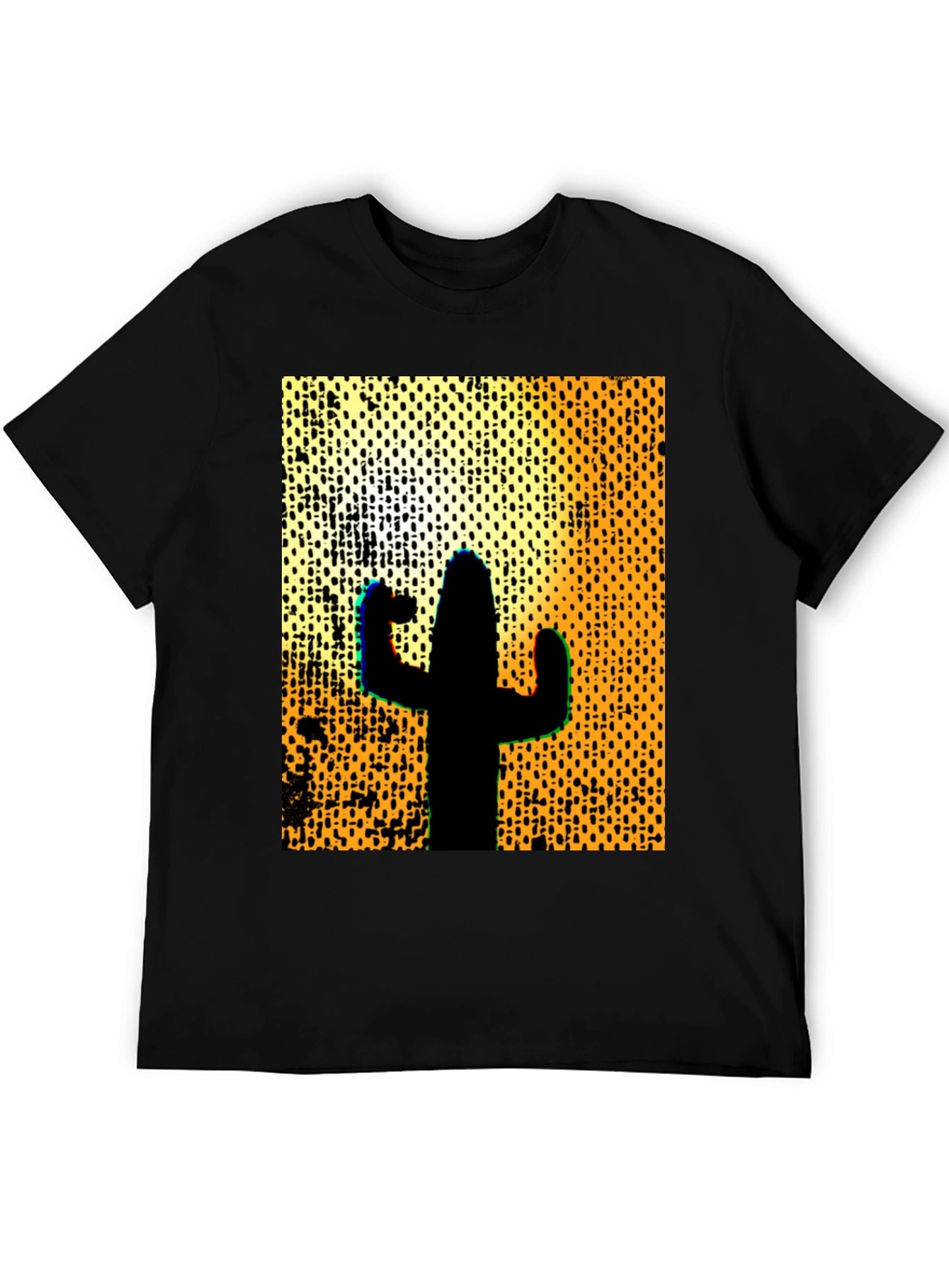 Cactus Silhouette Graphic Tee - Desert Style