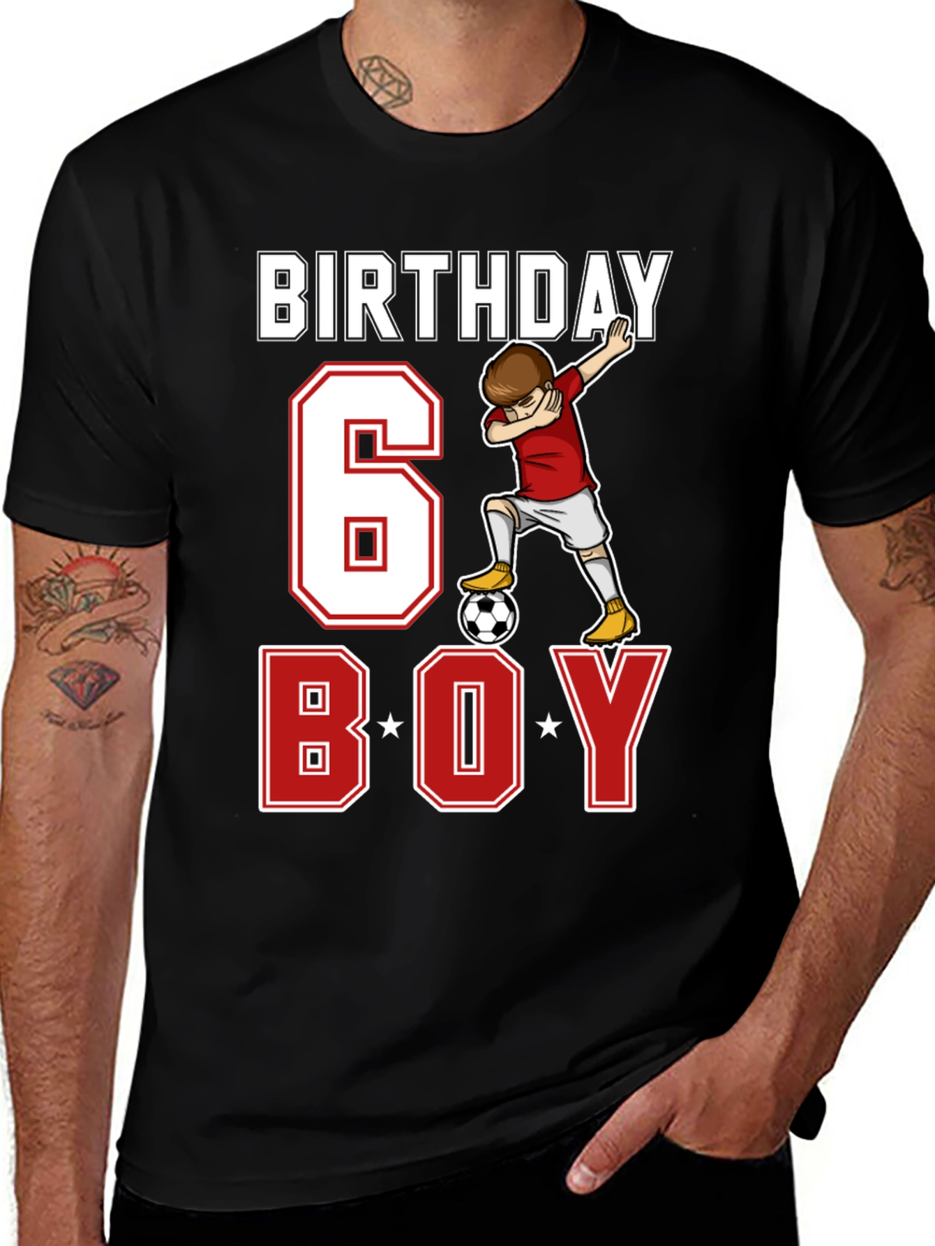 Birthday 6 Boy Soccer T-Shirt