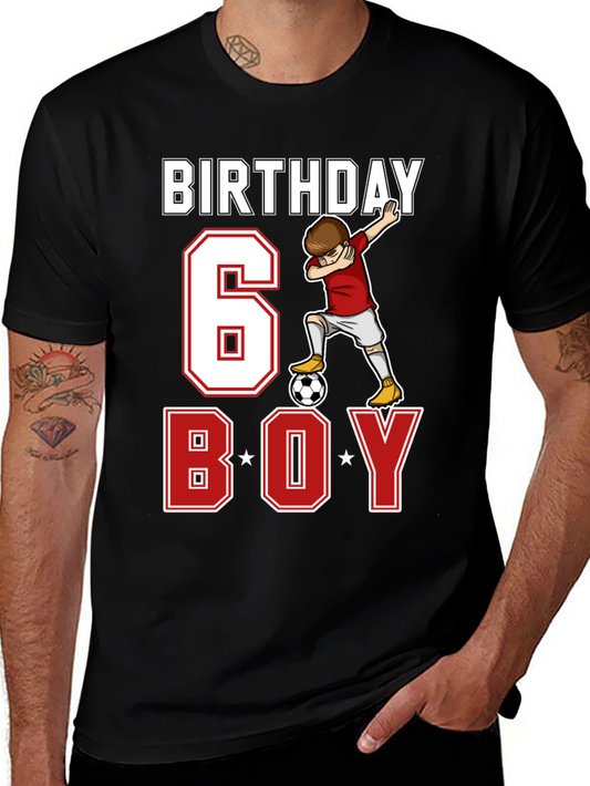 Birthday 6 Boy Soccer T-Shirt