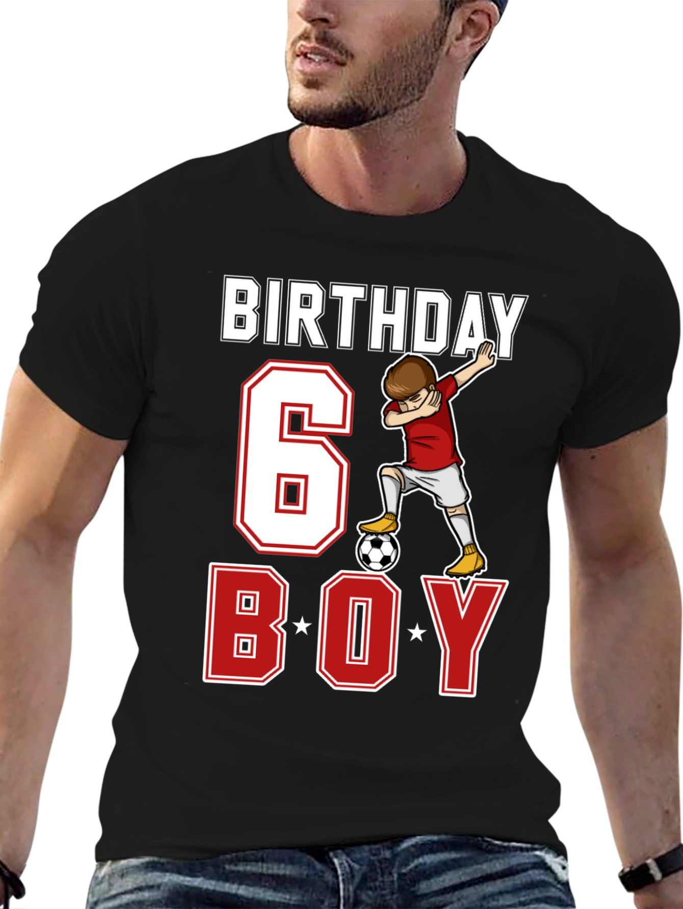 Birthday 6 Boy Soccer T-Shirt