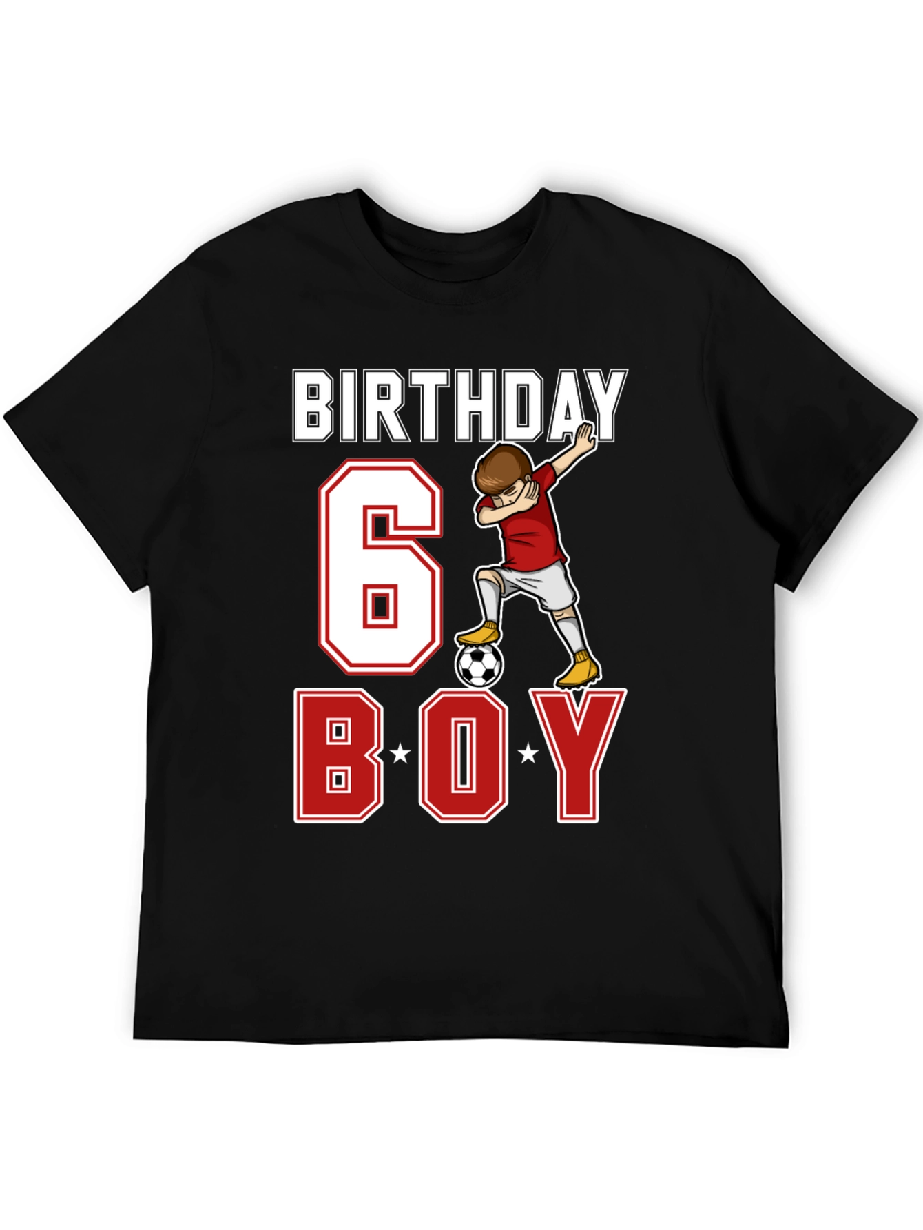 Birthday 6 Boy Soccer T-Shirt