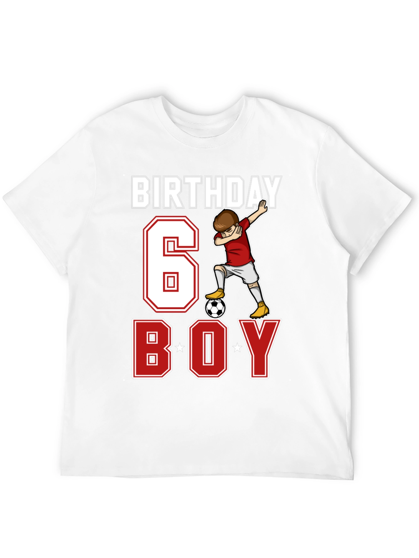 Birthday 6 Boy Soccer T-Shirt
