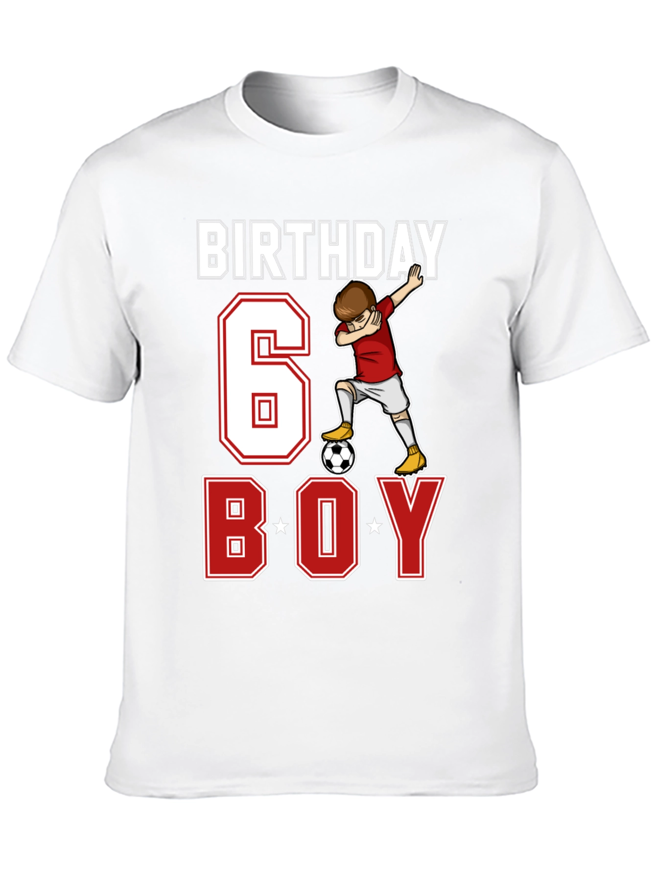 Birthday 6 Boy Soccer T-Shirt