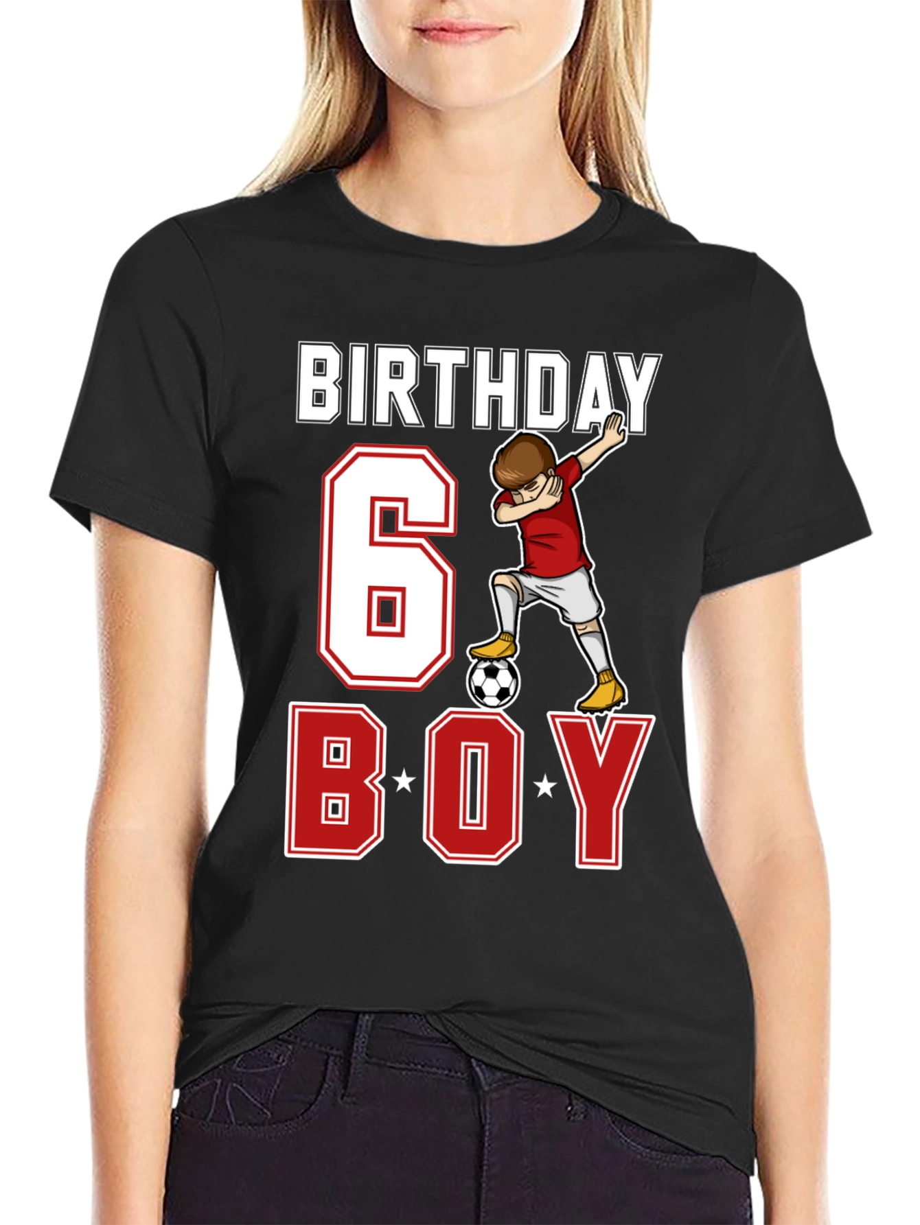 Birthday 6 Boy Soccer T-Shirt