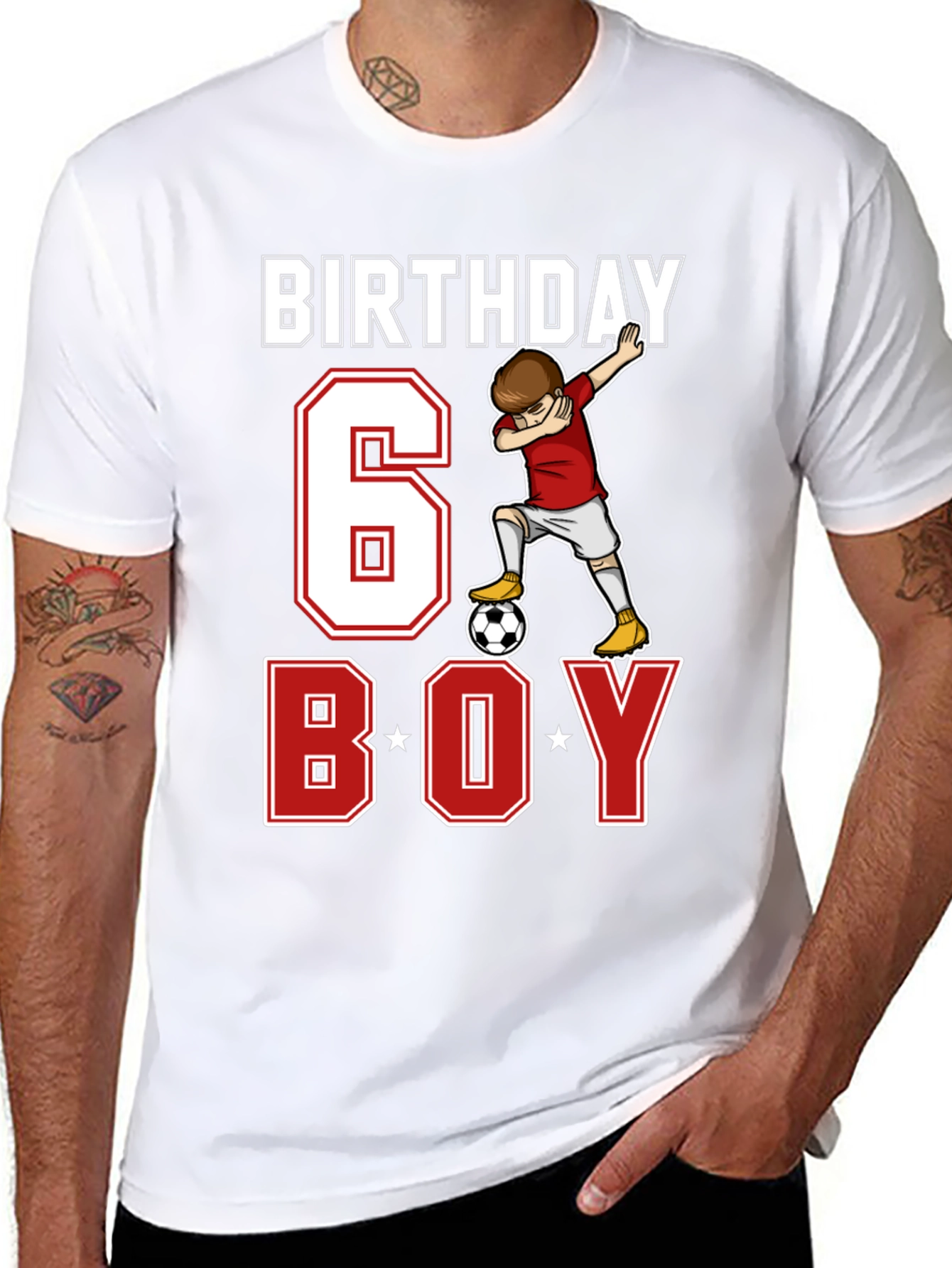 Birthday 6 Boy Soccer T-Shirt