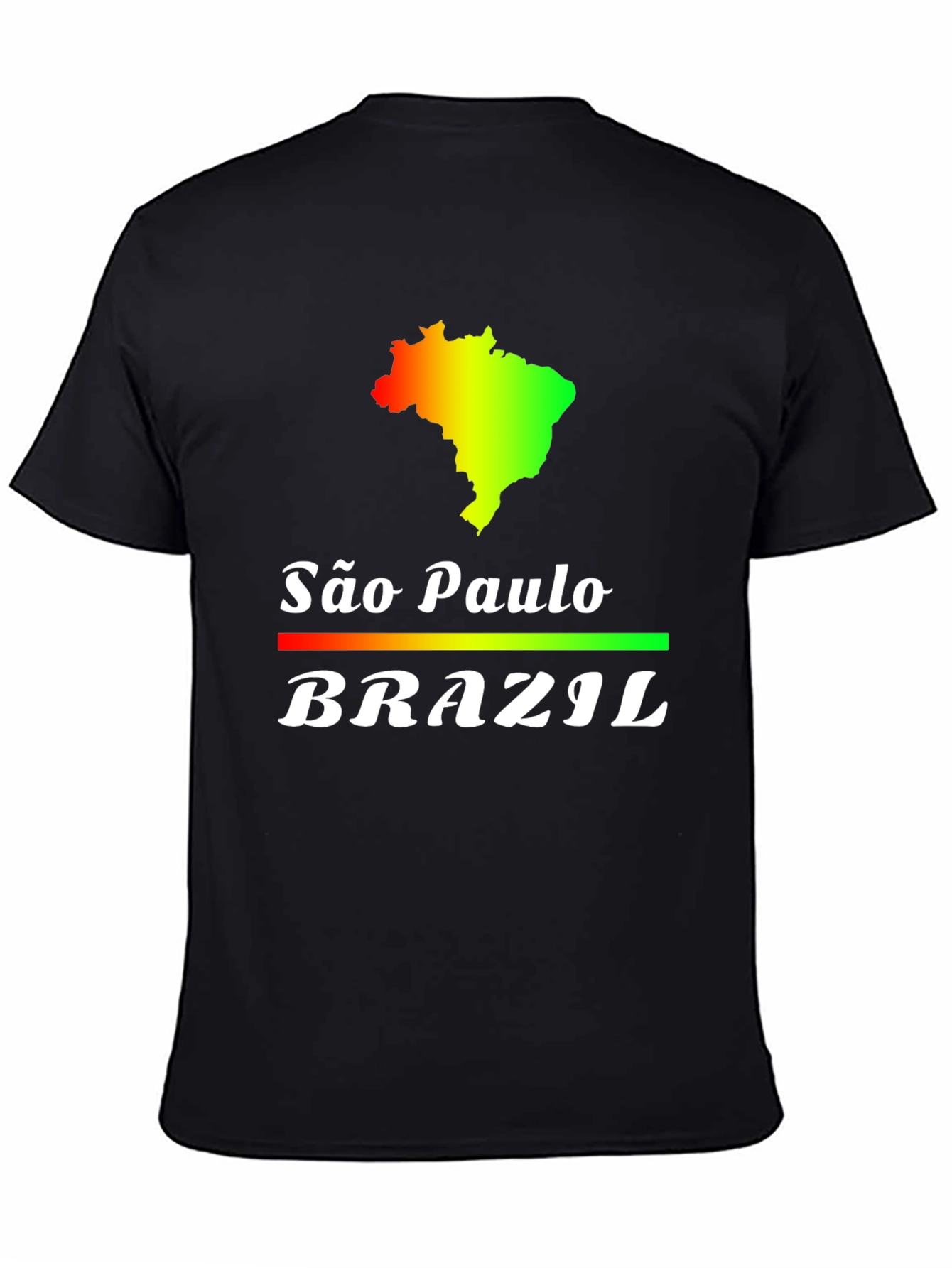 São Paulo Brazil T-Shirt - Black