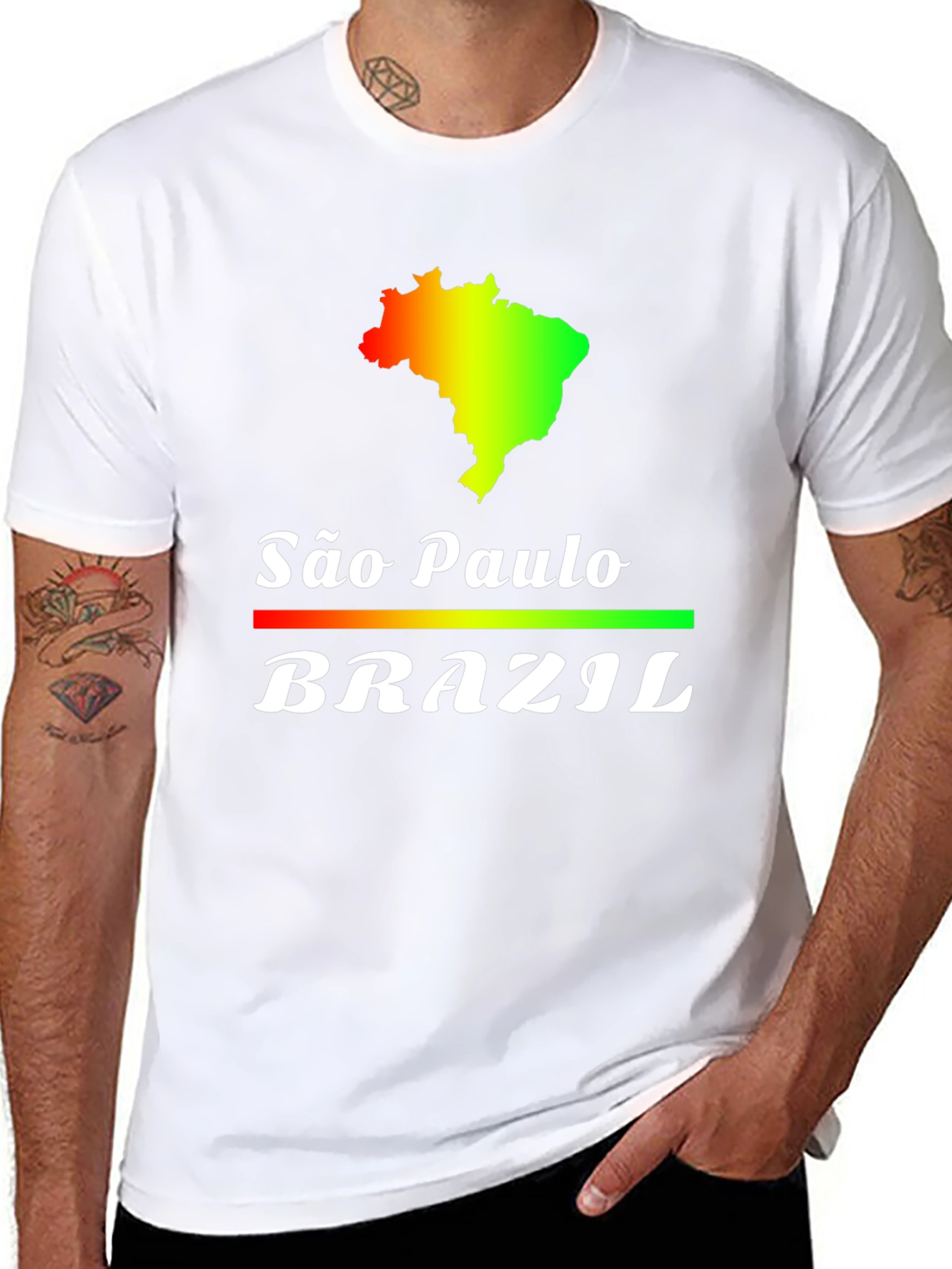 São Paulo Brazil T-Shirt - Black