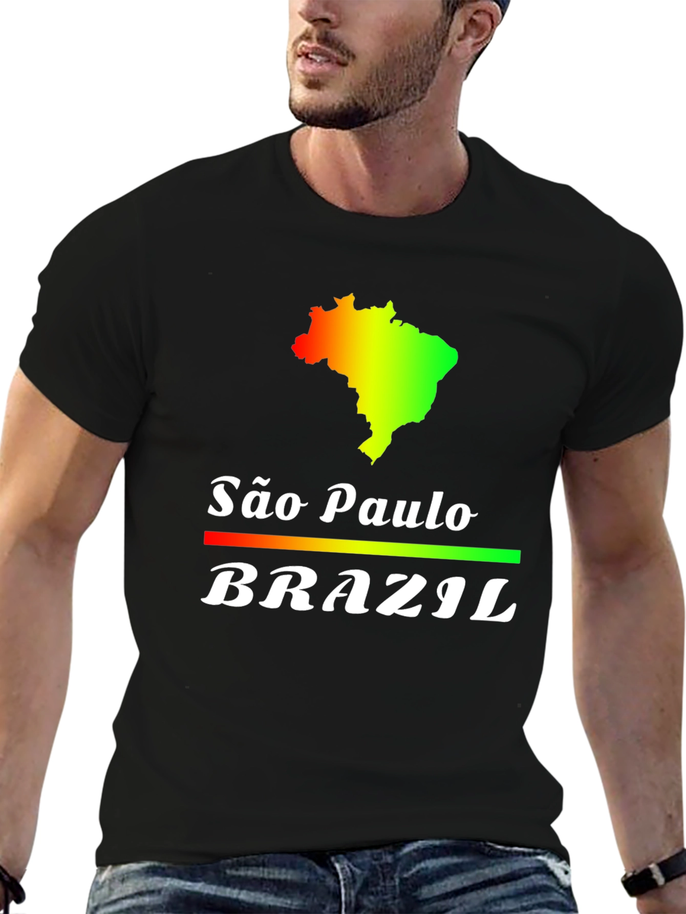 São Paulo Brazil T-Shirt - Black