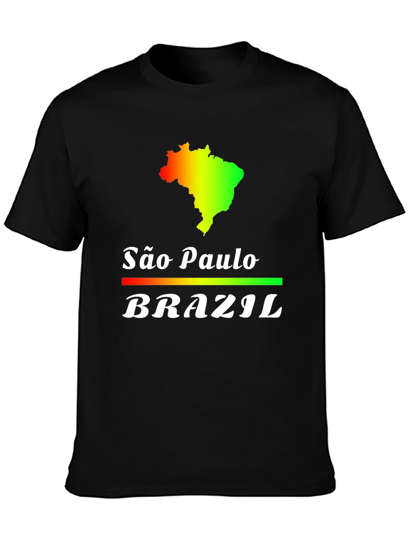São Paulo Brazil T-Shirt - Black