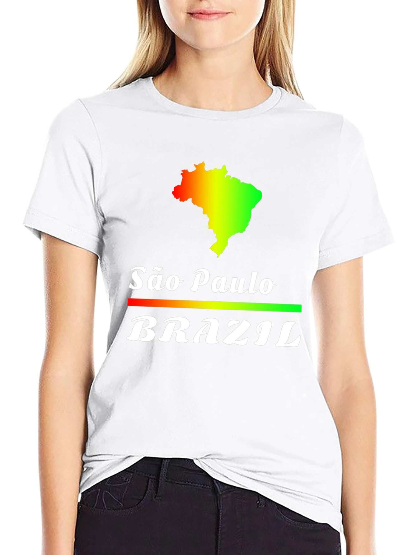 São Paulo Brazil T-Shirt - Black