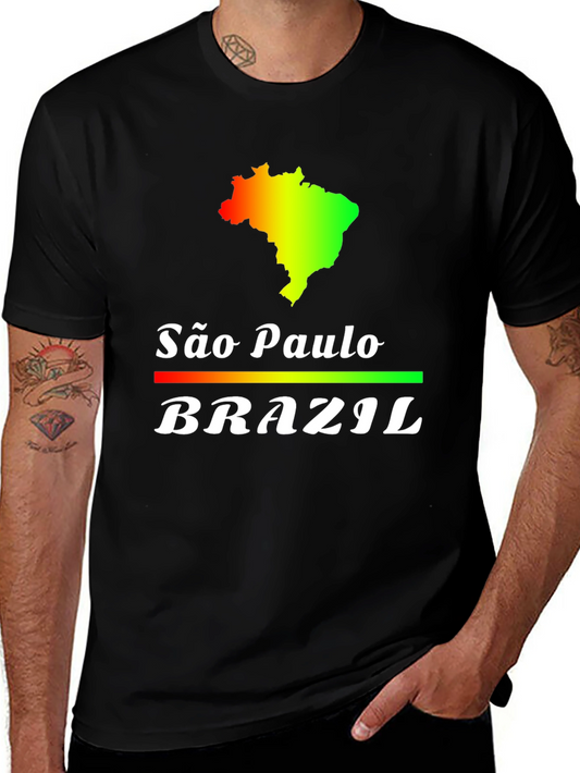 São Paulo Brazil T-Shirt - Black