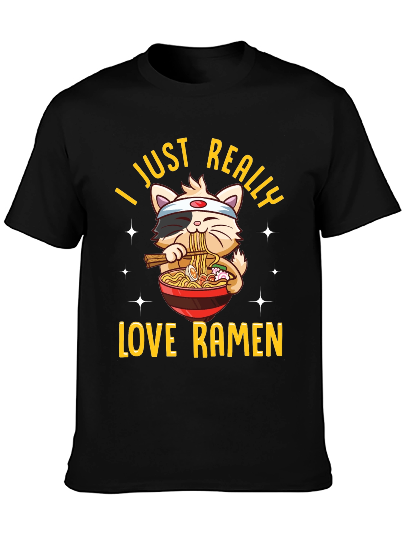 Ramen Cat Graphic Tee - Unisex