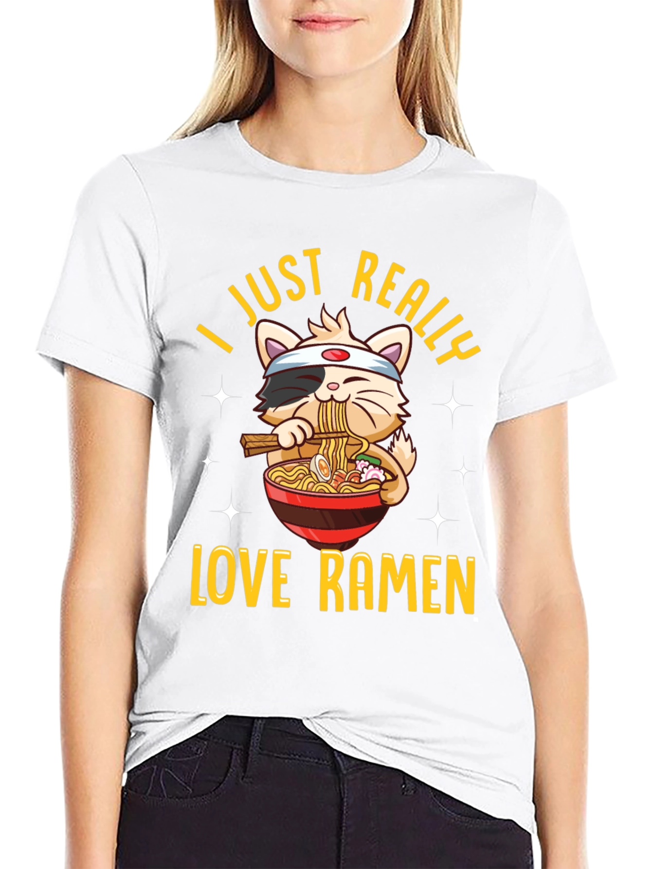 Ramen Cat Graphic Tee - Unisex