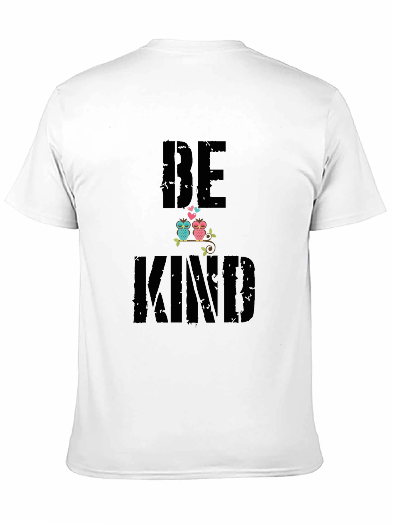 Be Kind Owl Graphic Black T-Shirt