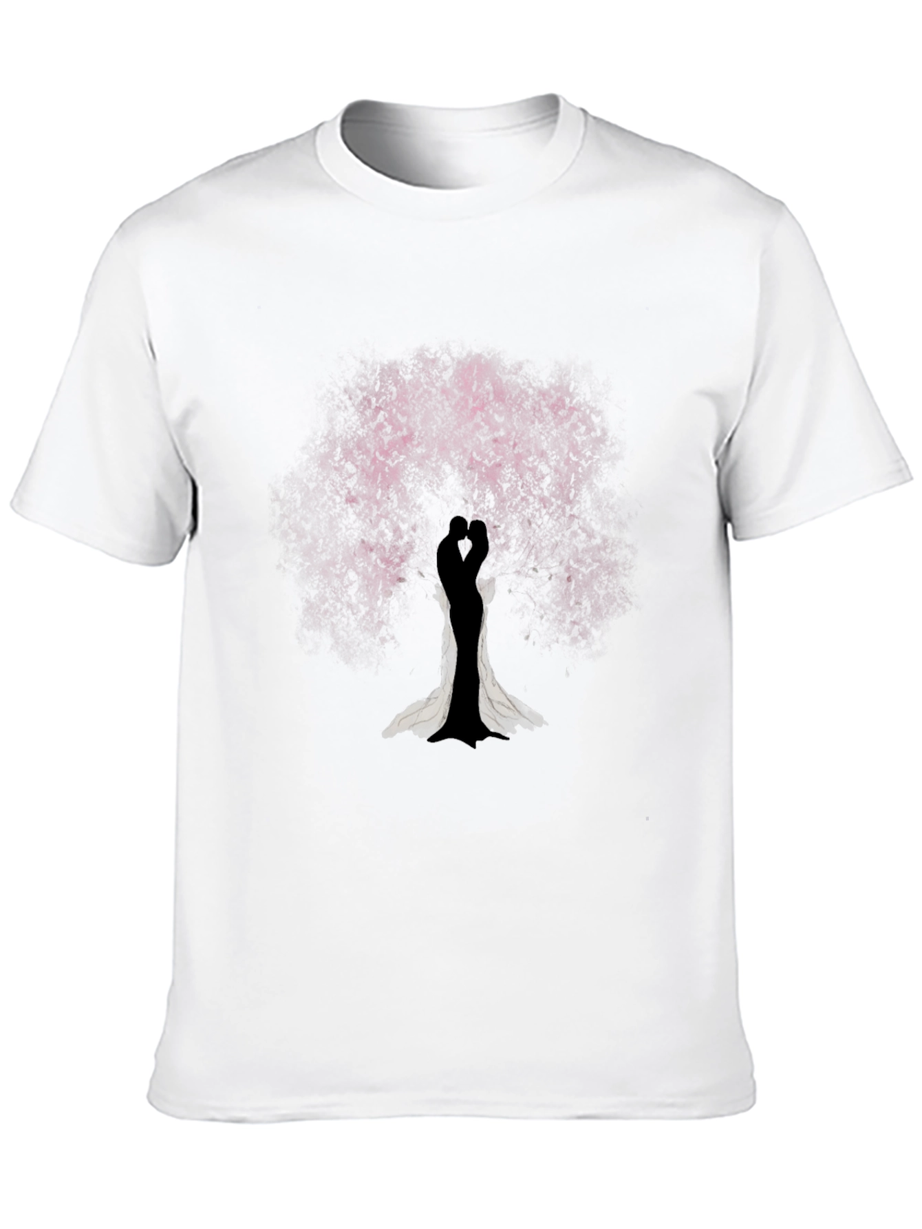 Romantic Couple Under Tree Graphic Tee
