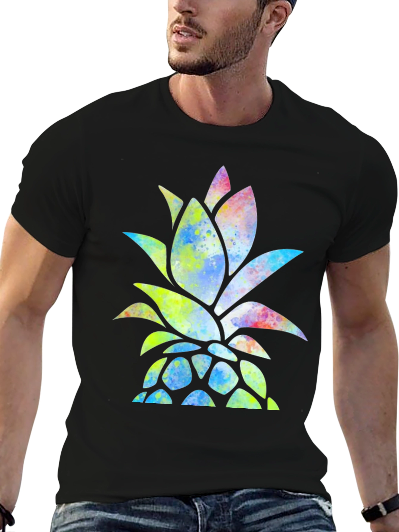 Watercolor Pineapple Graphic Tee