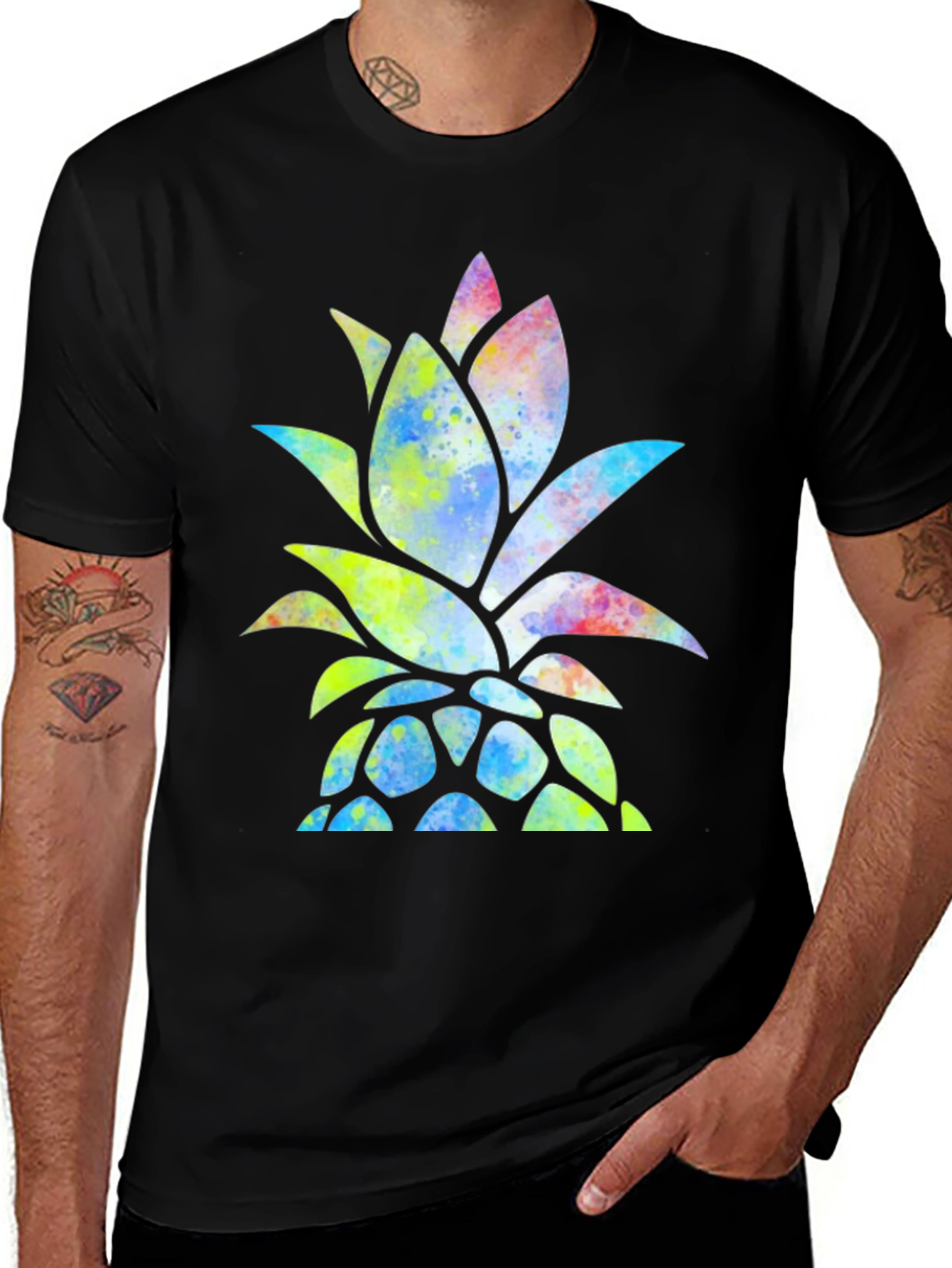 Watercolor Pineapple Graphic Tee