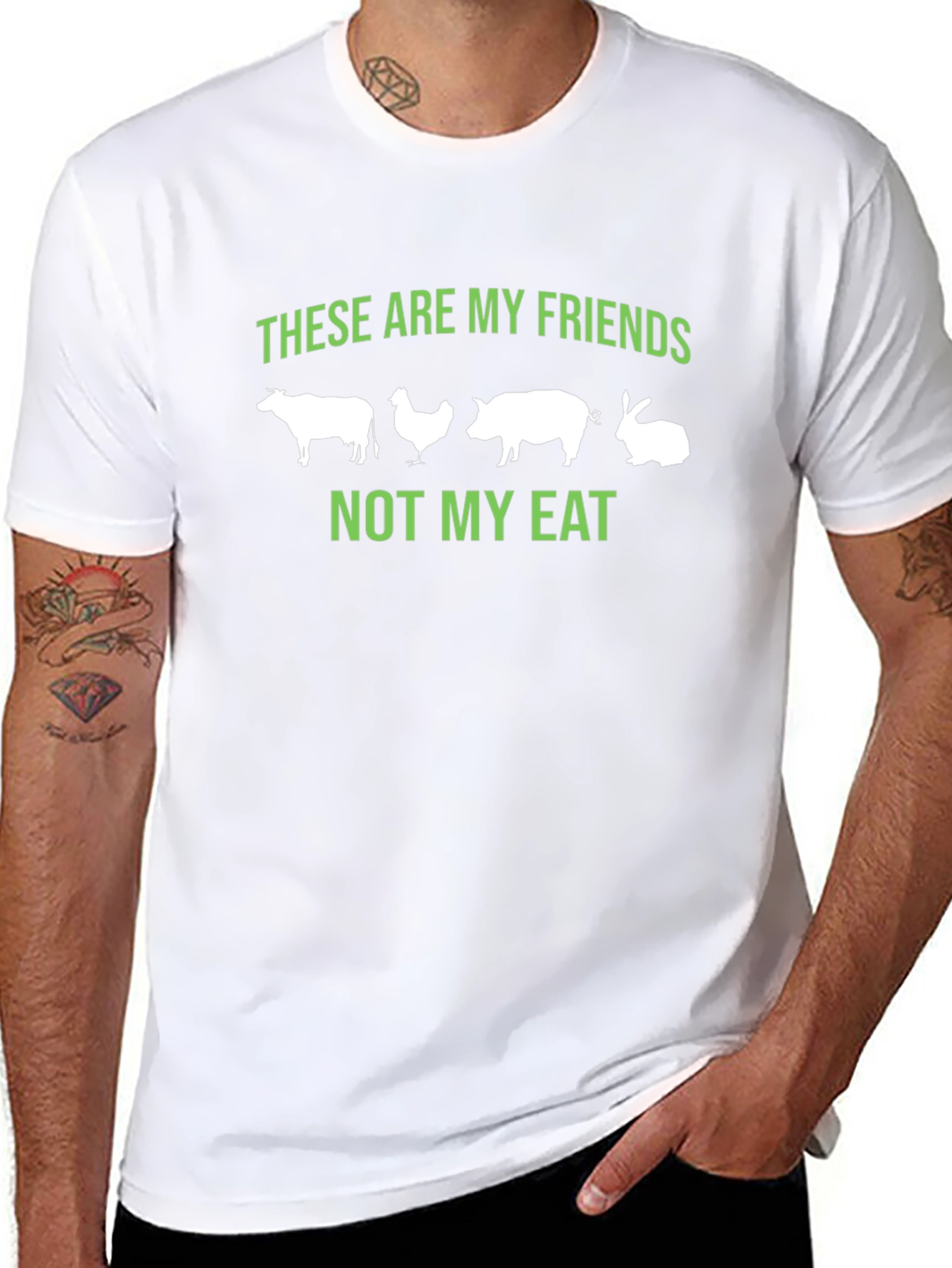 Vegan Friends T-Shirt - Animal Lover Tee