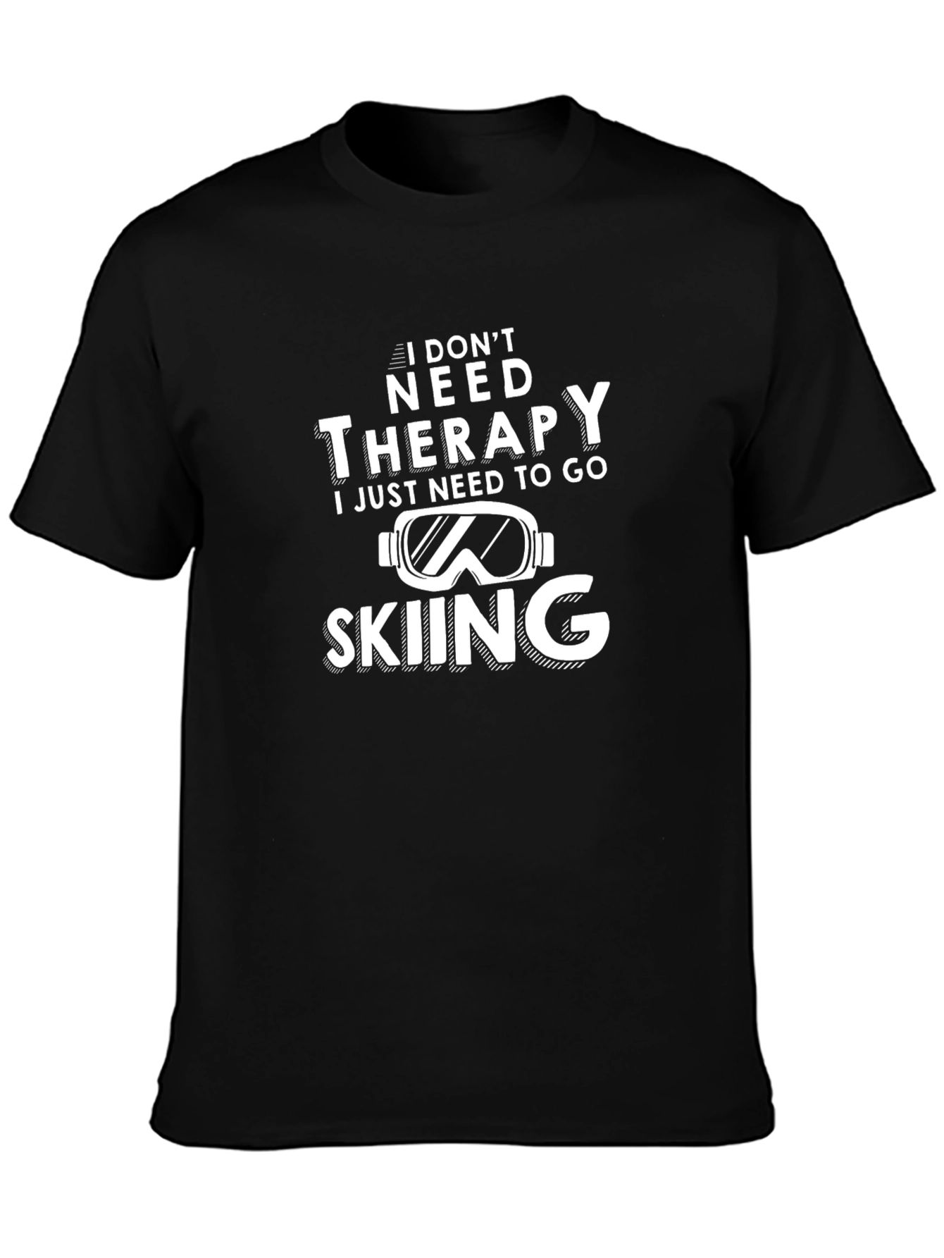 Skiing Therapy Graphic Tee