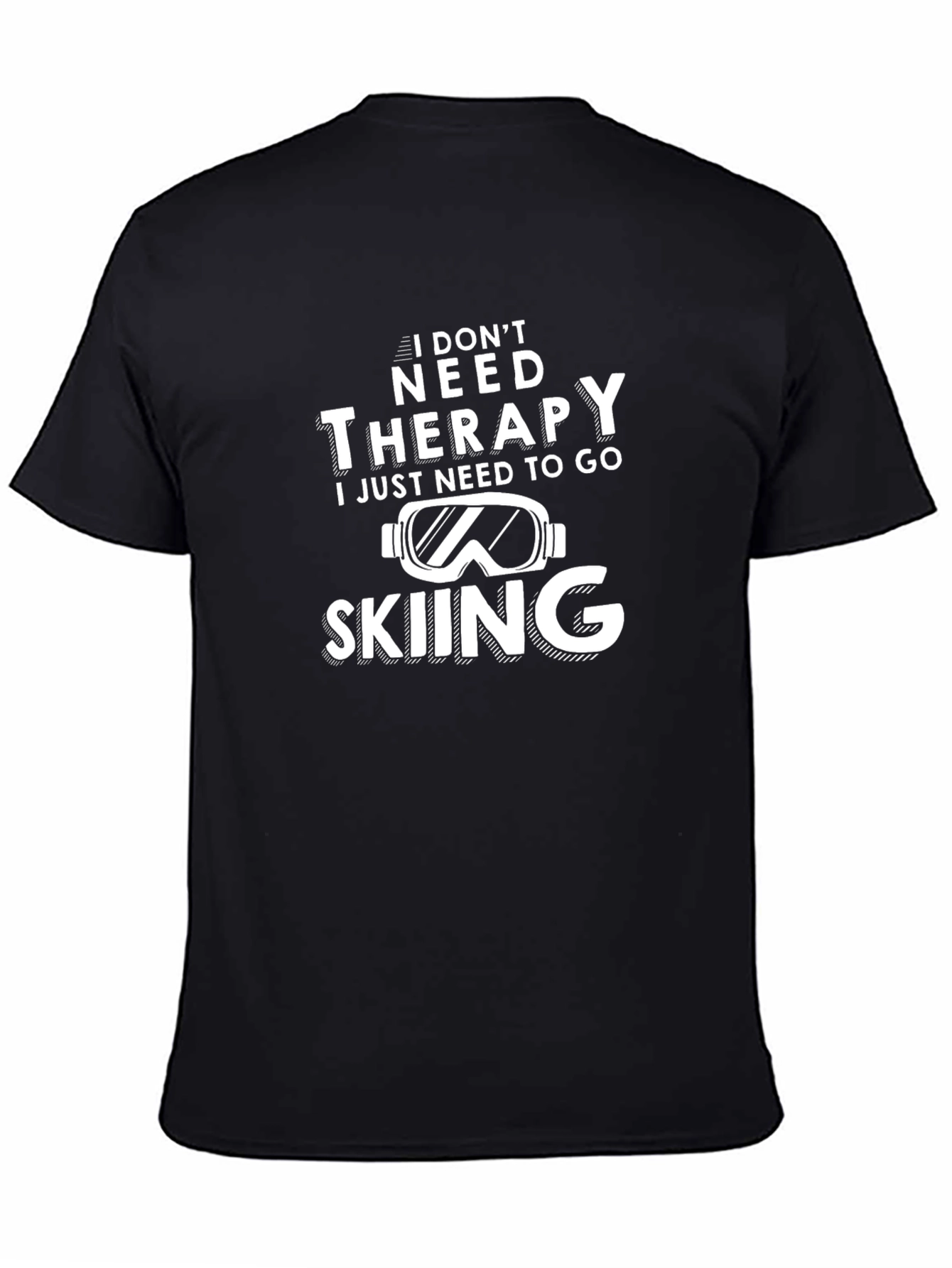 Skiing Therapy Graphic Tee