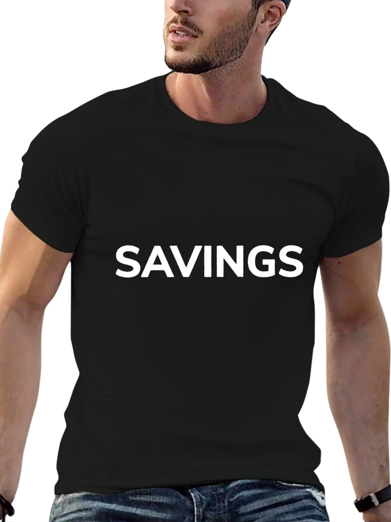 Savings Black Tee