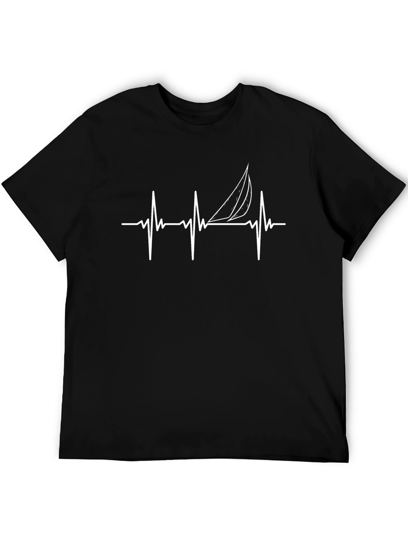 Sailing Heartbeat T-Shirt: Boating Lover Tee