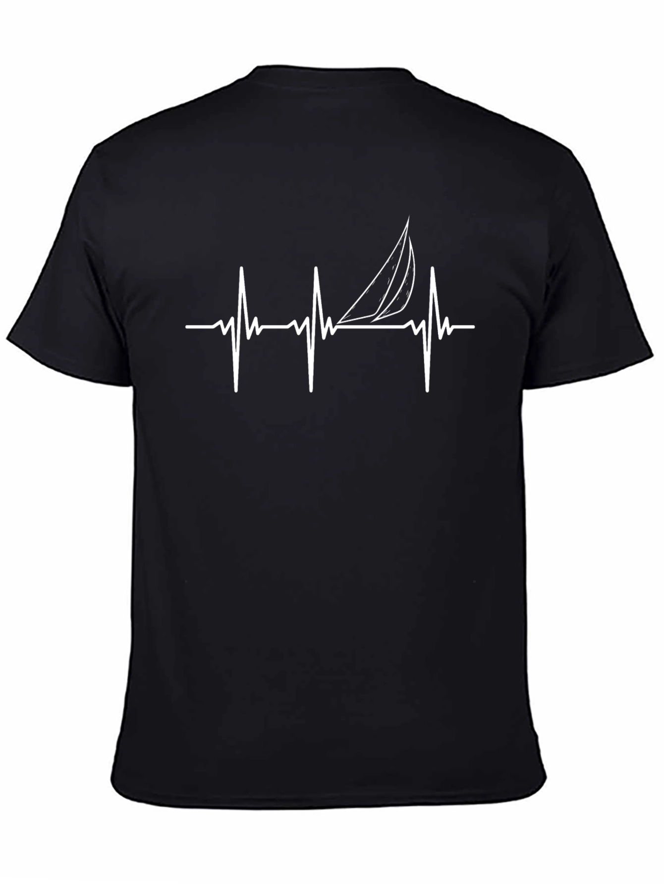 Sailing Heartbeat T-Shirt: Boating Lover Tee