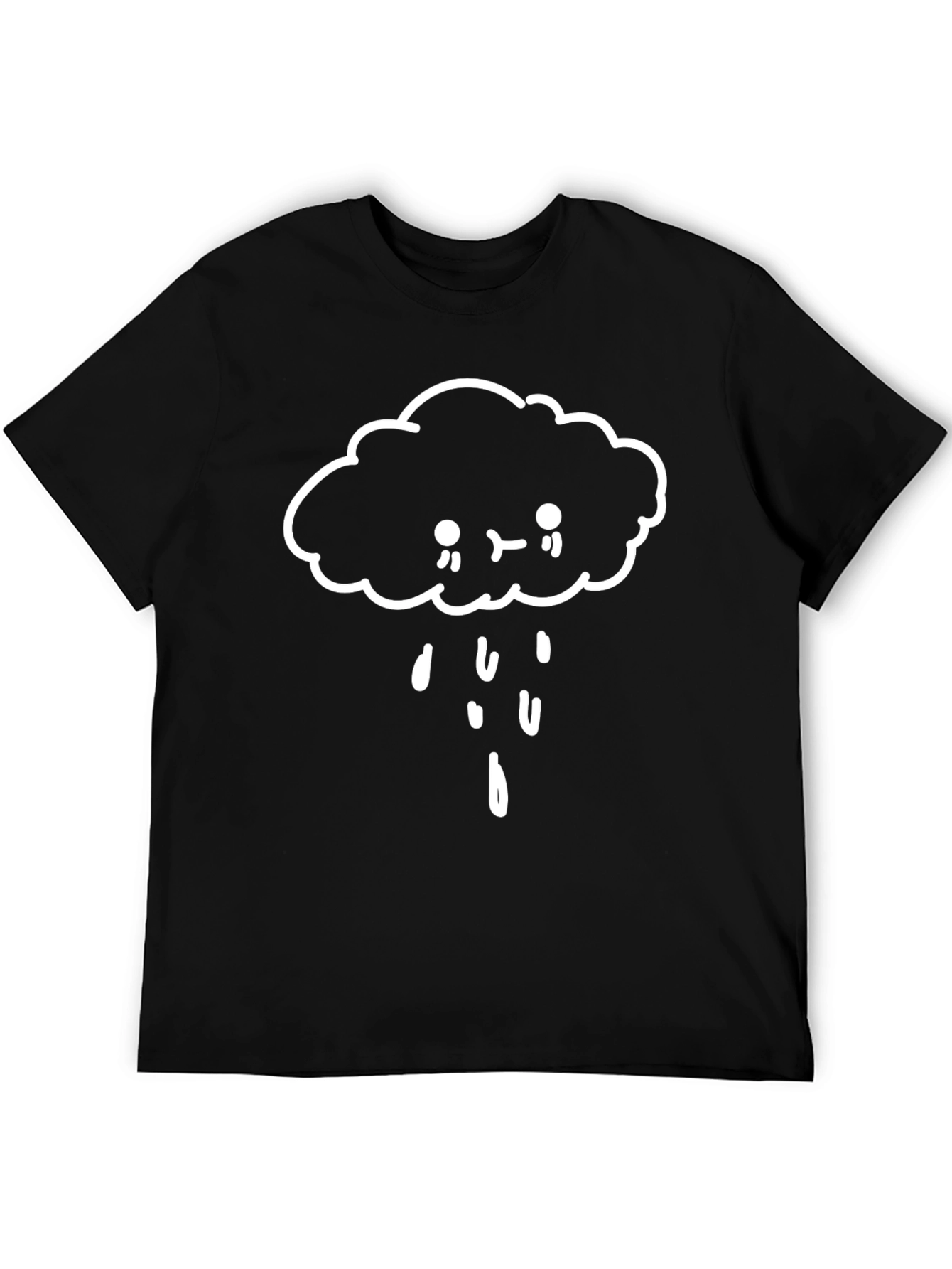 Sad Cloud Black Graphic Tee