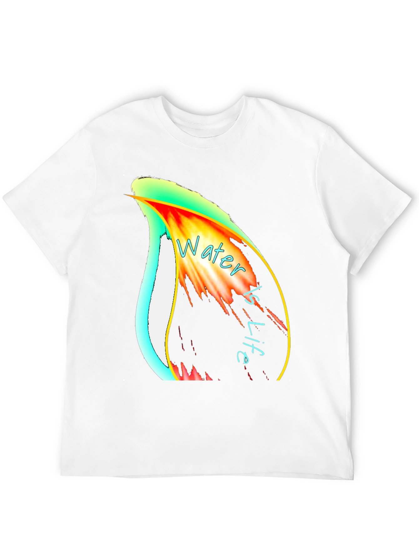 Water is Life Graphic Print T-Shirt