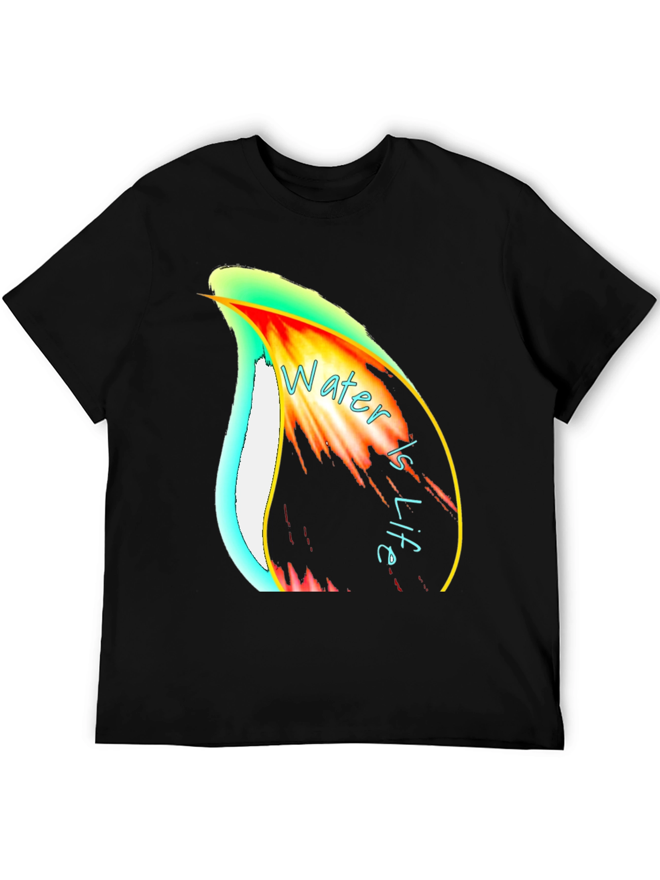 Water is Life Graphic Print T-Shirt