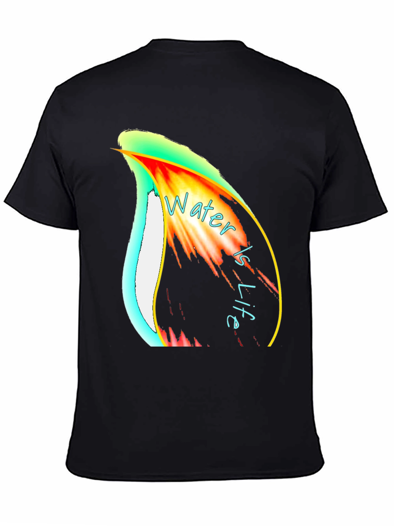 Water is Life Graphic Print T-Shirt