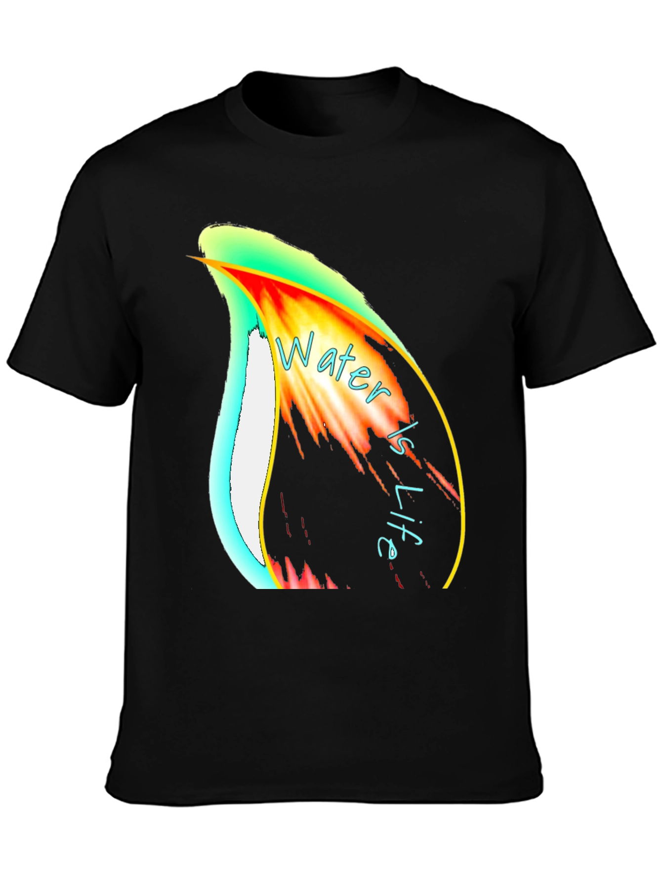 Water is Life Graphic Print T-Shirt