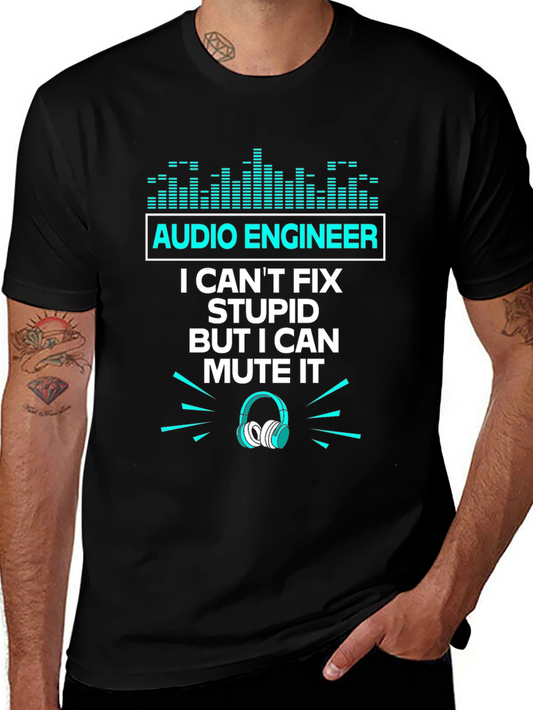 Audio Engineer T-Shirt - I Can Mute It Funny Graphic Tee