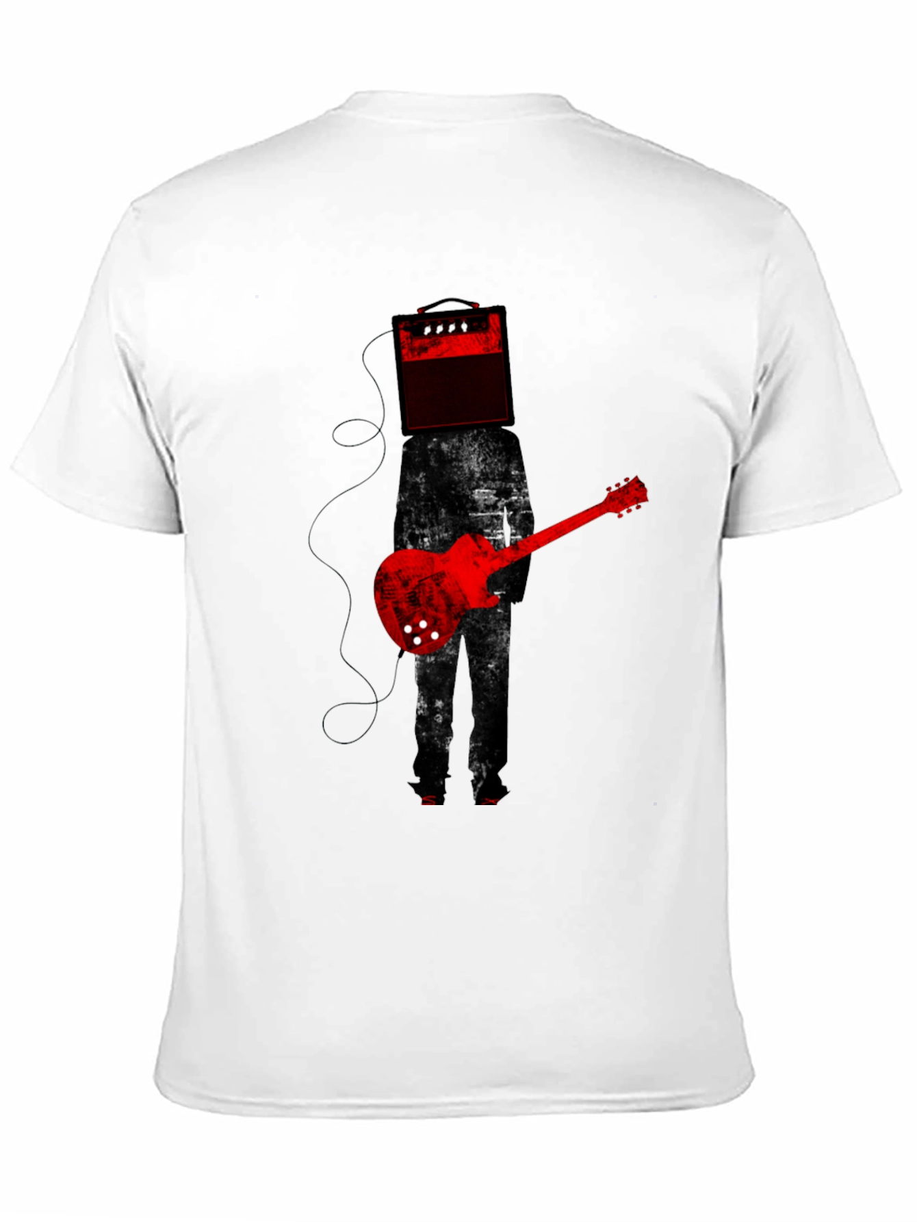 Amplifier Head Guitar Player Graphic Tee