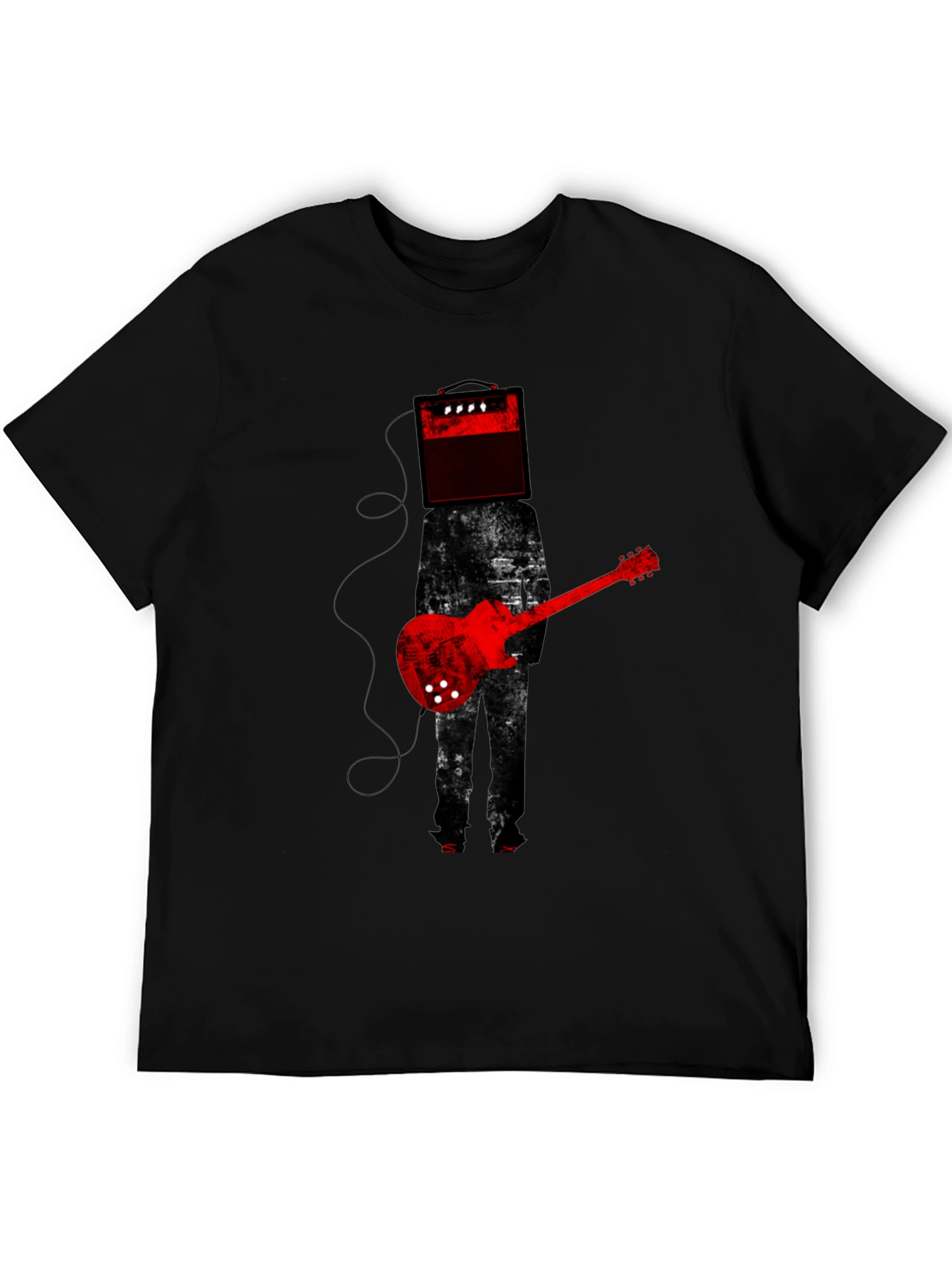 Amplifier Head Guitar Player Graphic Tee
