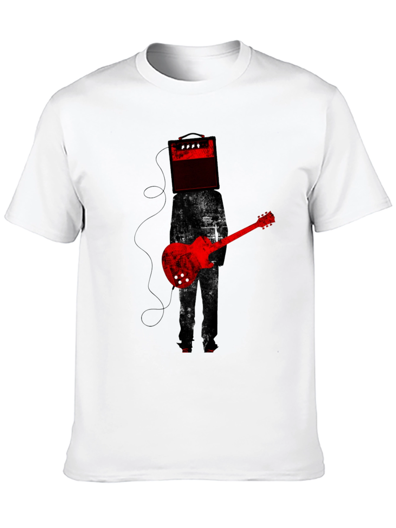 Amplifier Head Guitar Player Graphic Tee
