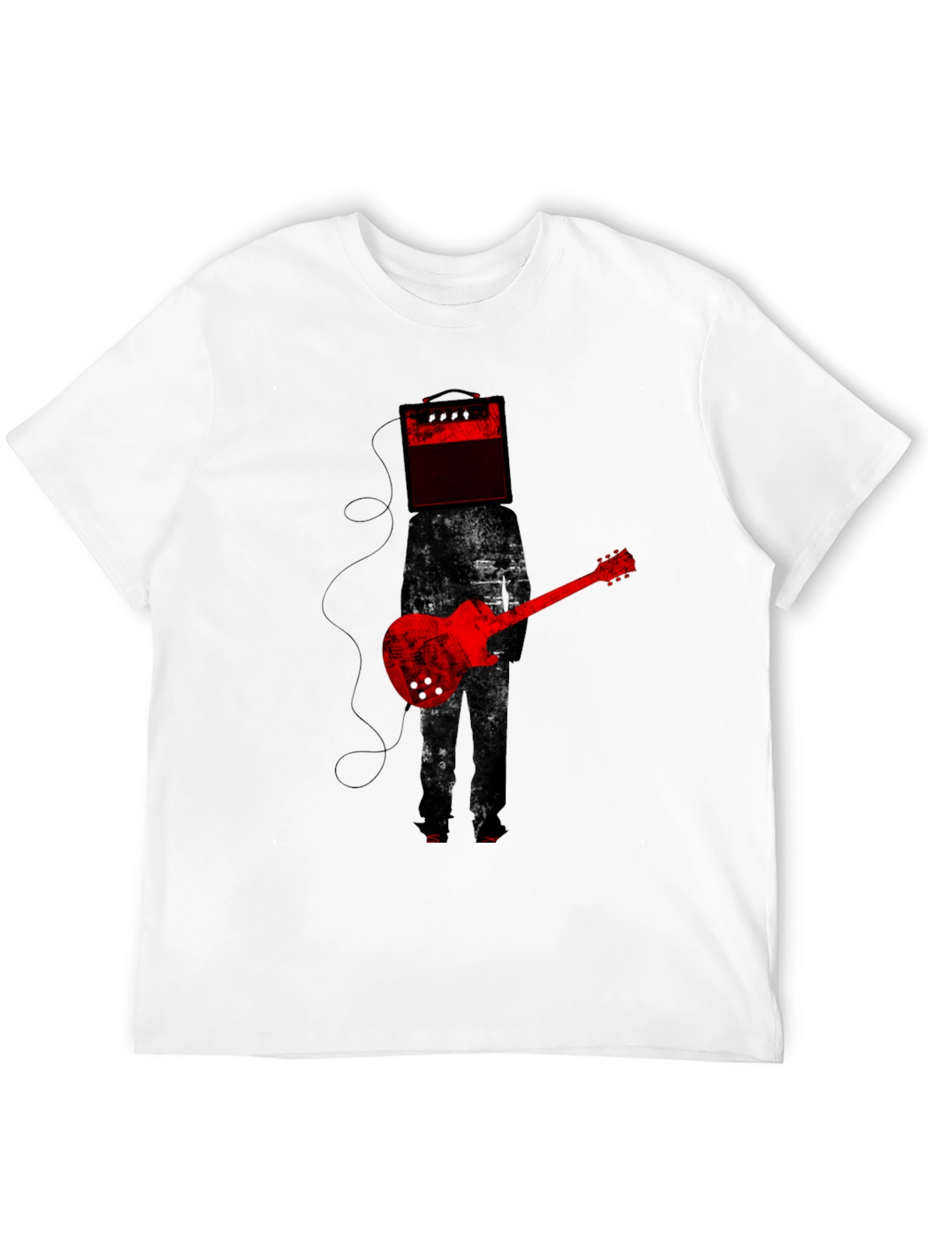 Amplifier Head Guitar Player Graphic Tee