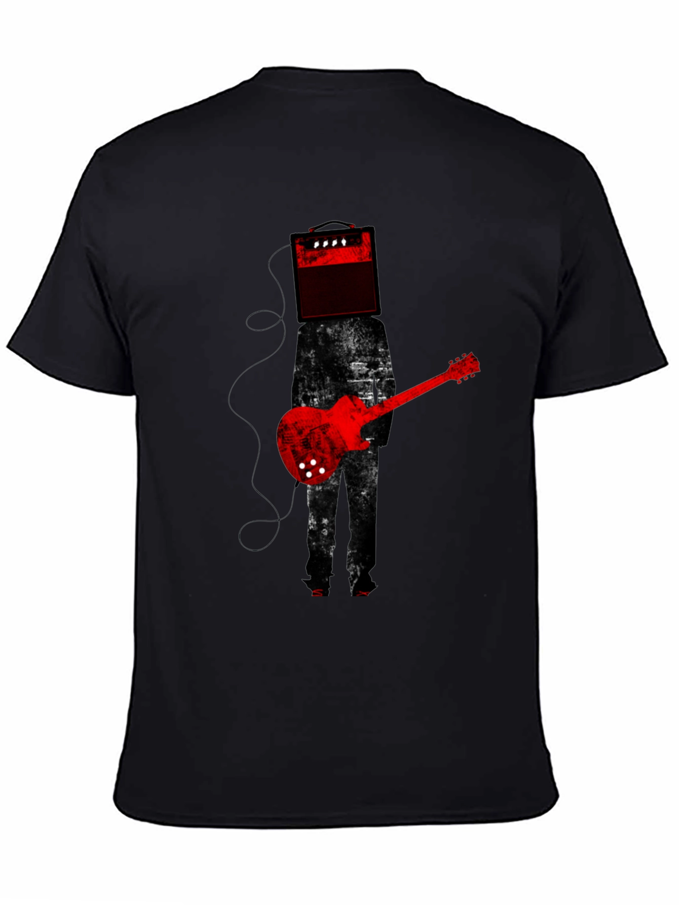 Amplifier Head Guitar Player Graphic Tee