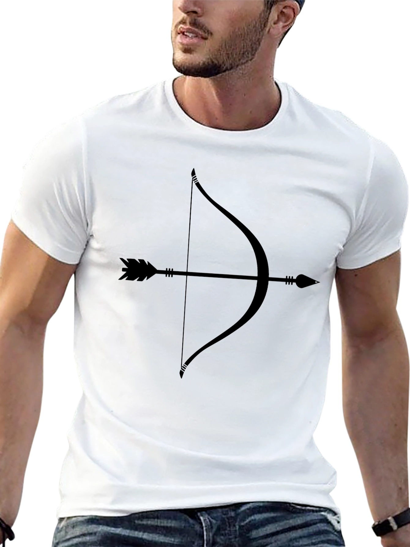 Archer Graphic Tee - Classic Bow & Arrow Design