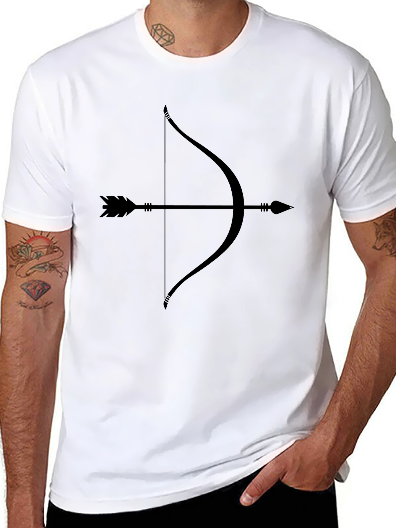 Archer Graphic Tee - Classic Bow & Arrow Design