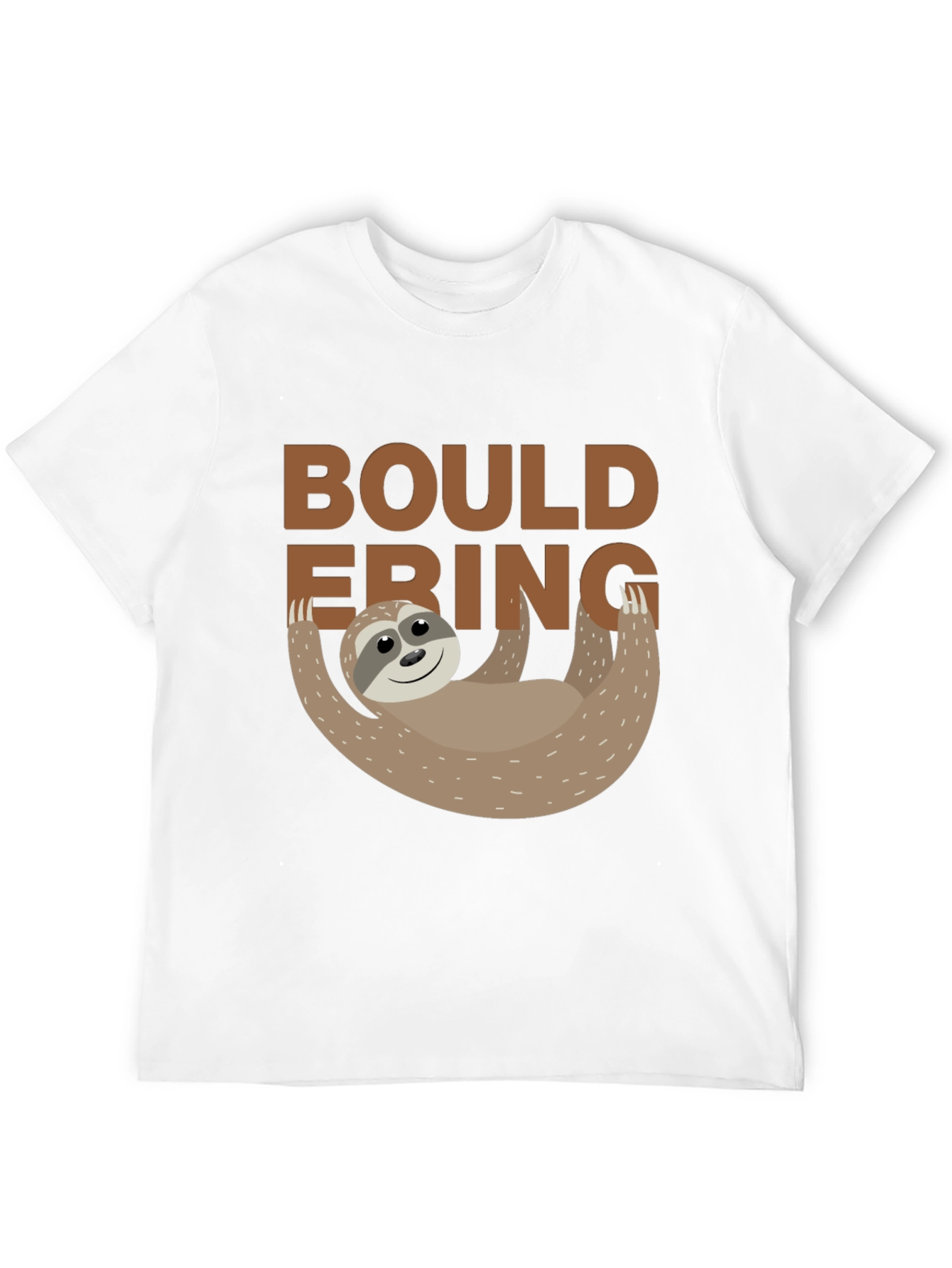 Bouldering Sloth Graphic Tee - Black