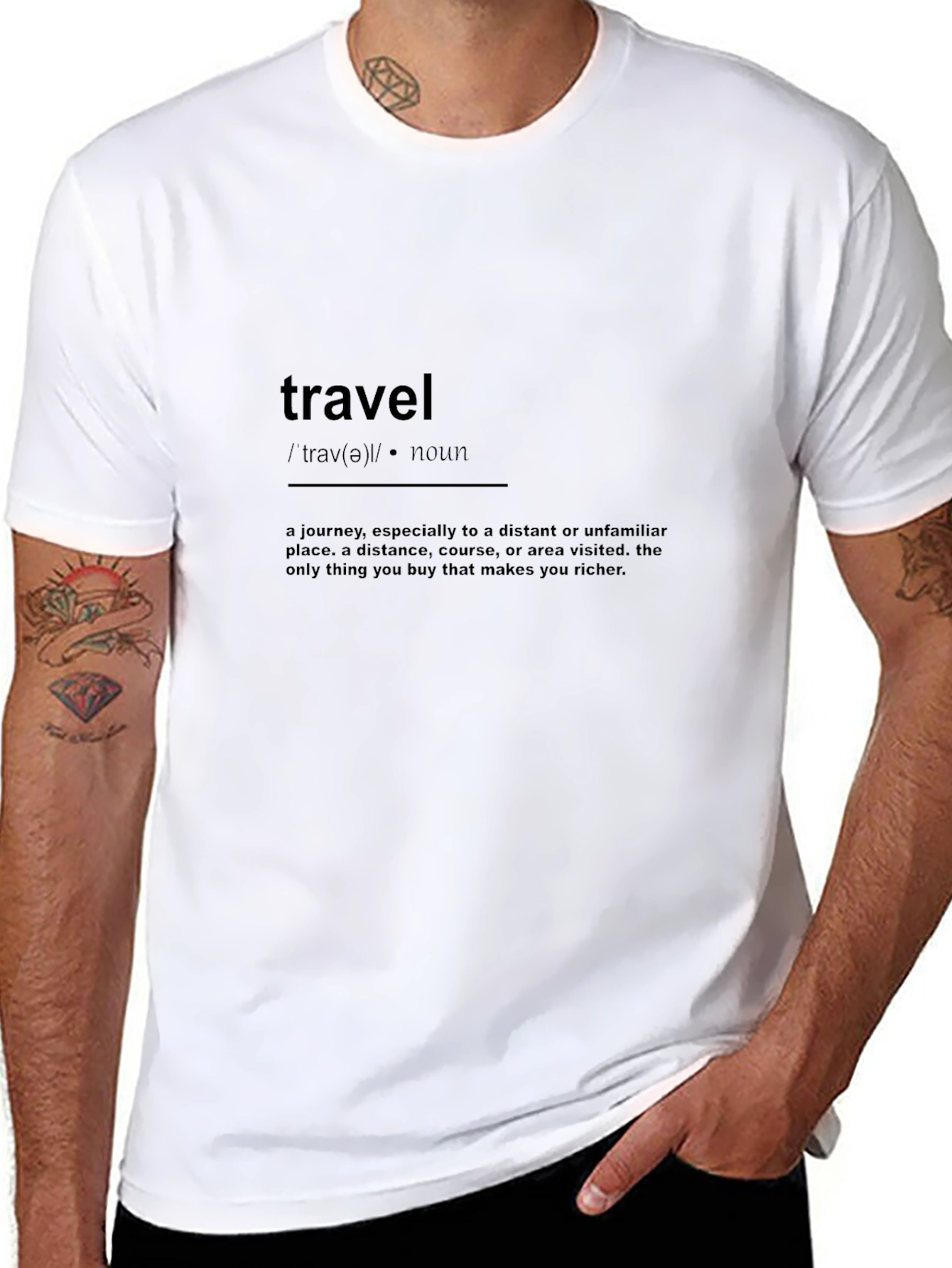 Travel Definition Graphic Tee - Black