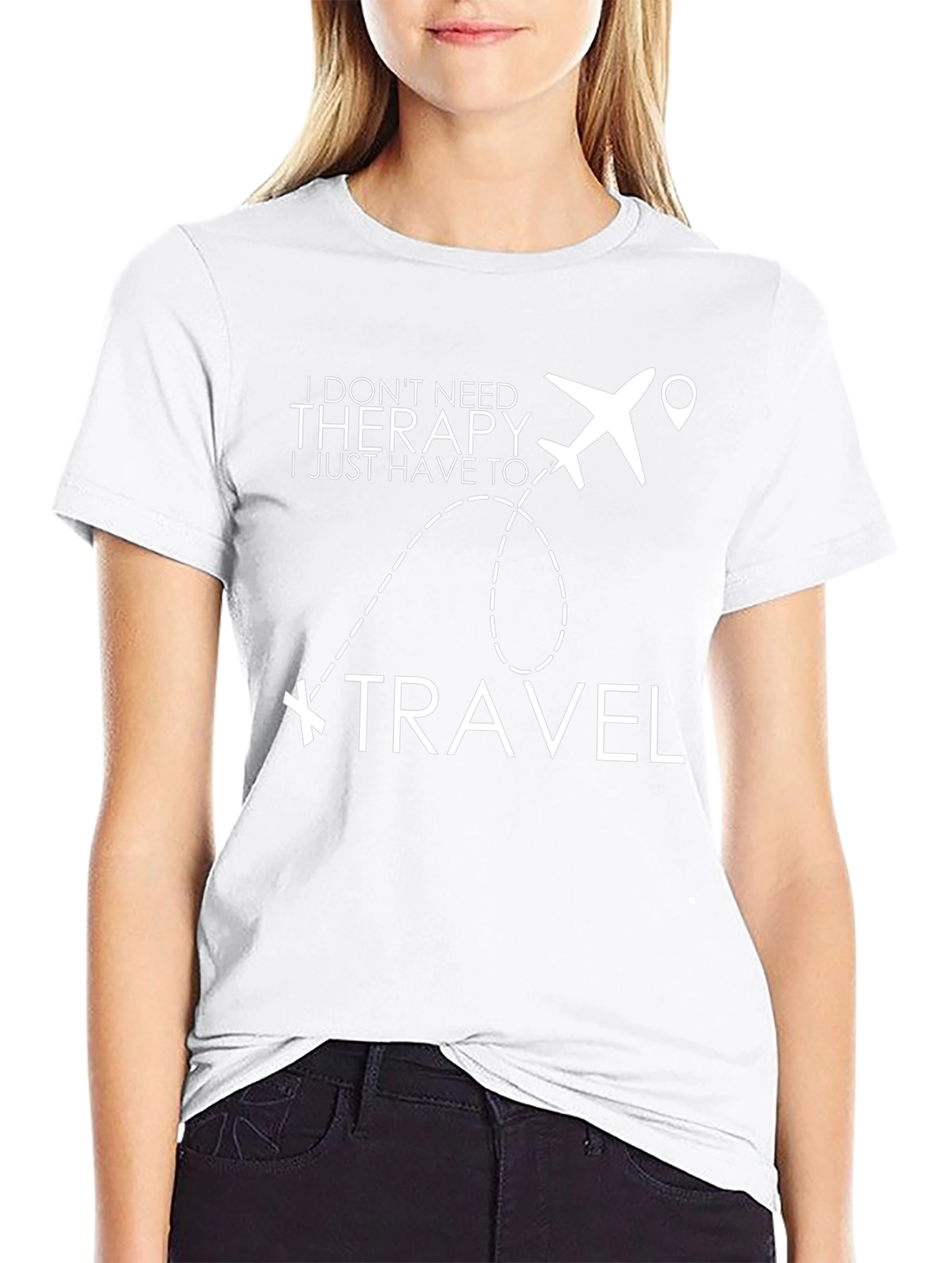 Travel Therapy T-Shirt - Airplane Graphic Tee