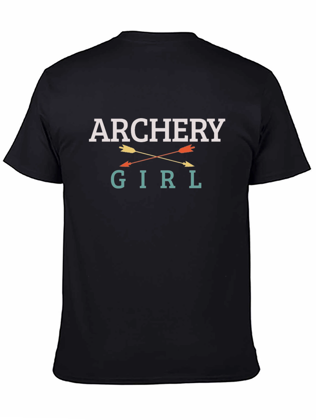 Archery Girl Arrows Black T-Shirt