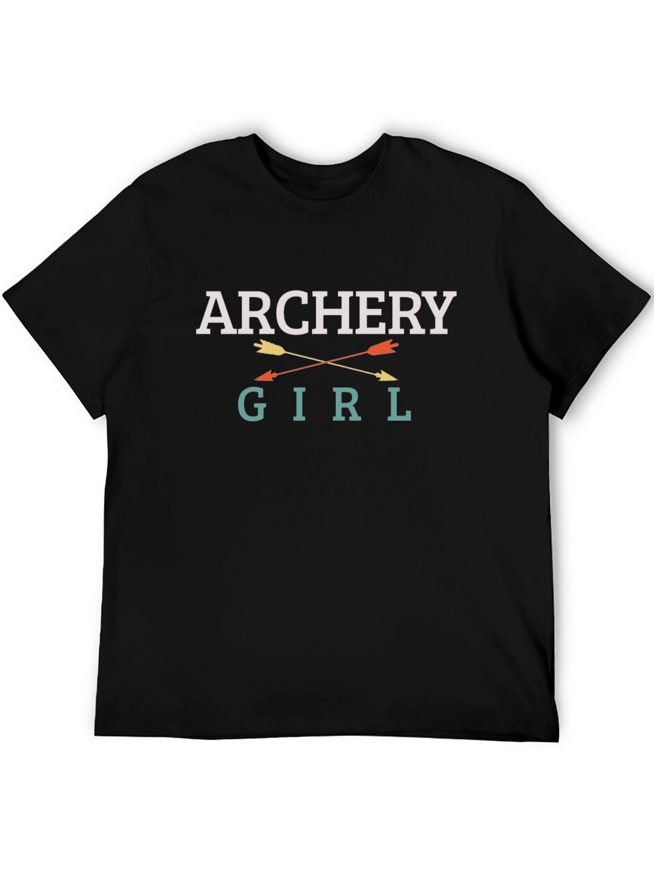Archery Girl Arrows Black T-Shirt