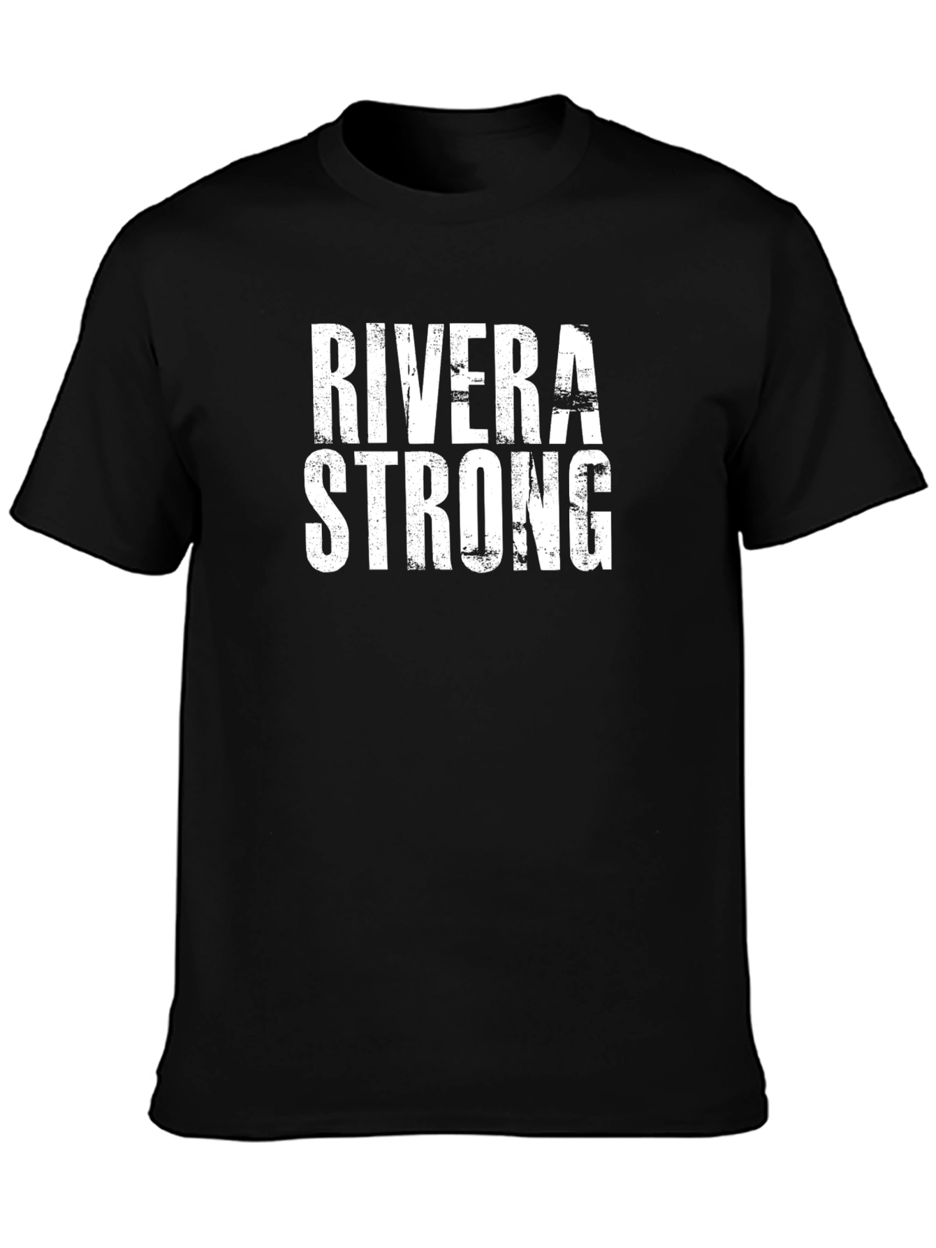 Rivera Strong Graphic Tee - Black Cotton T-Shirt