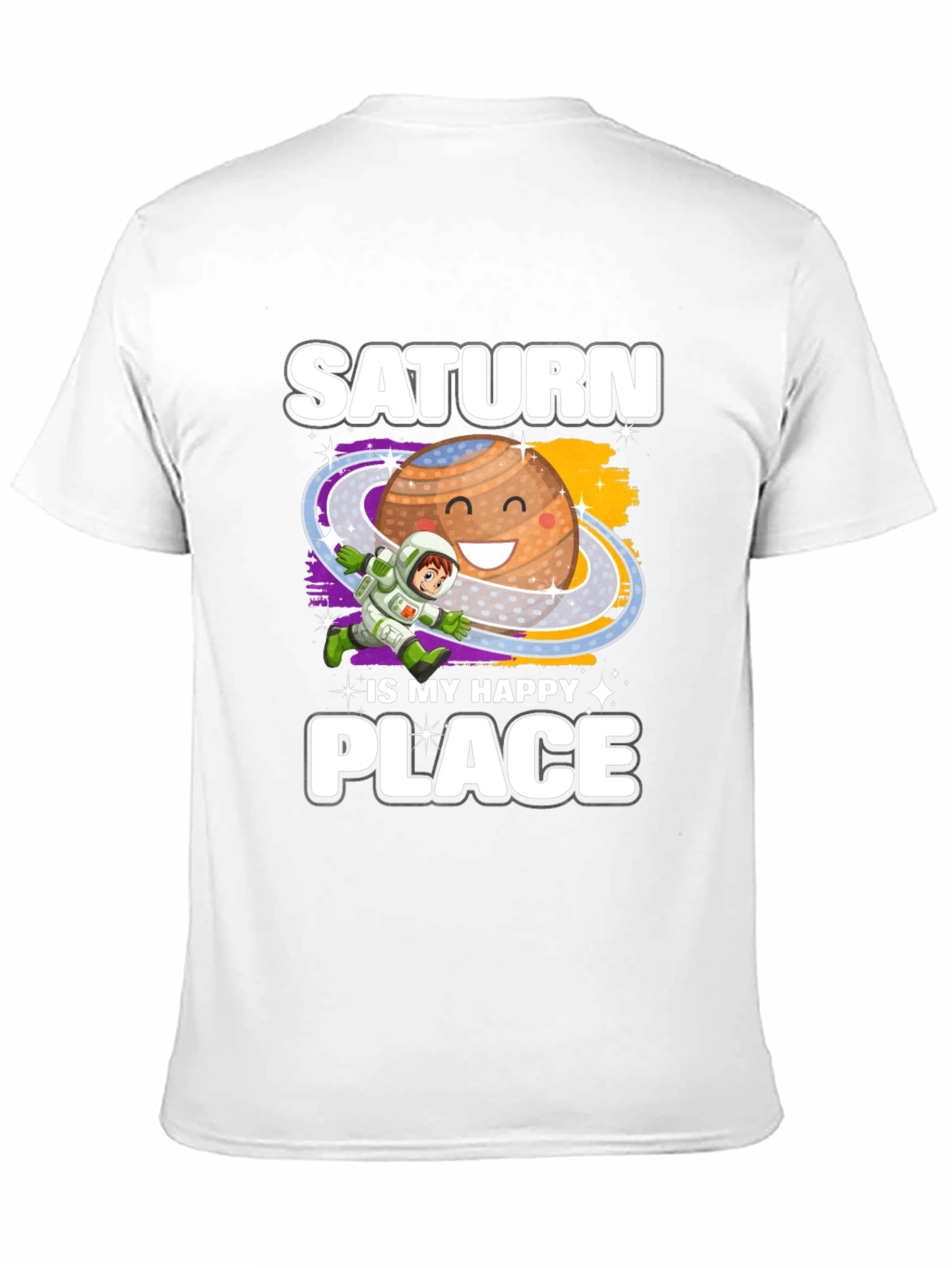 Saturn Is My Happy Place Graphic T-Shirt