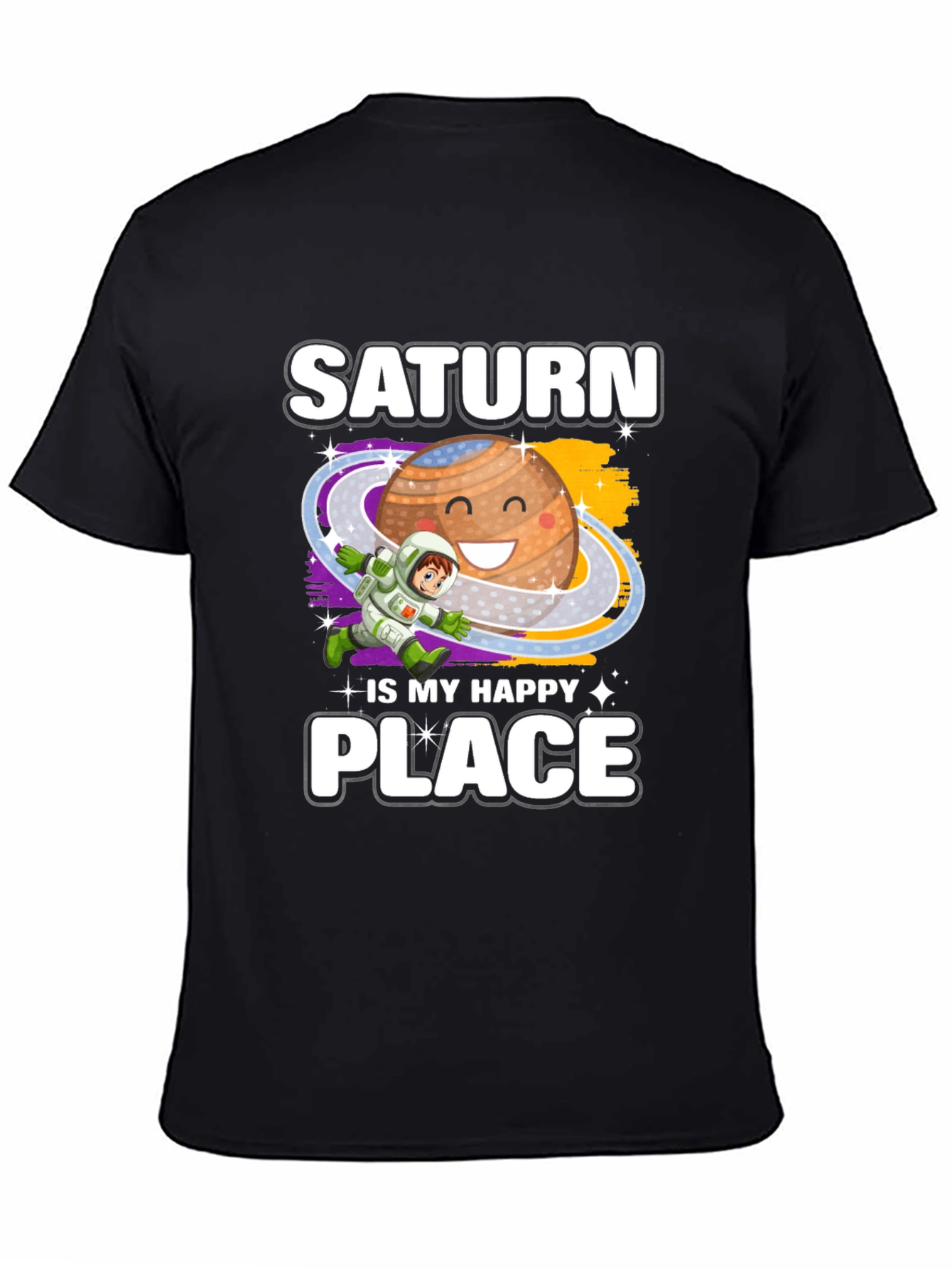 Saturn Is My Happy Place Graphic T-Shirt