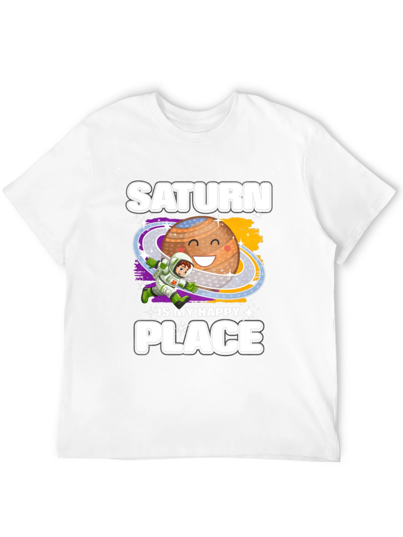 Saturn Is My Happy Place Graphic T-Shirt